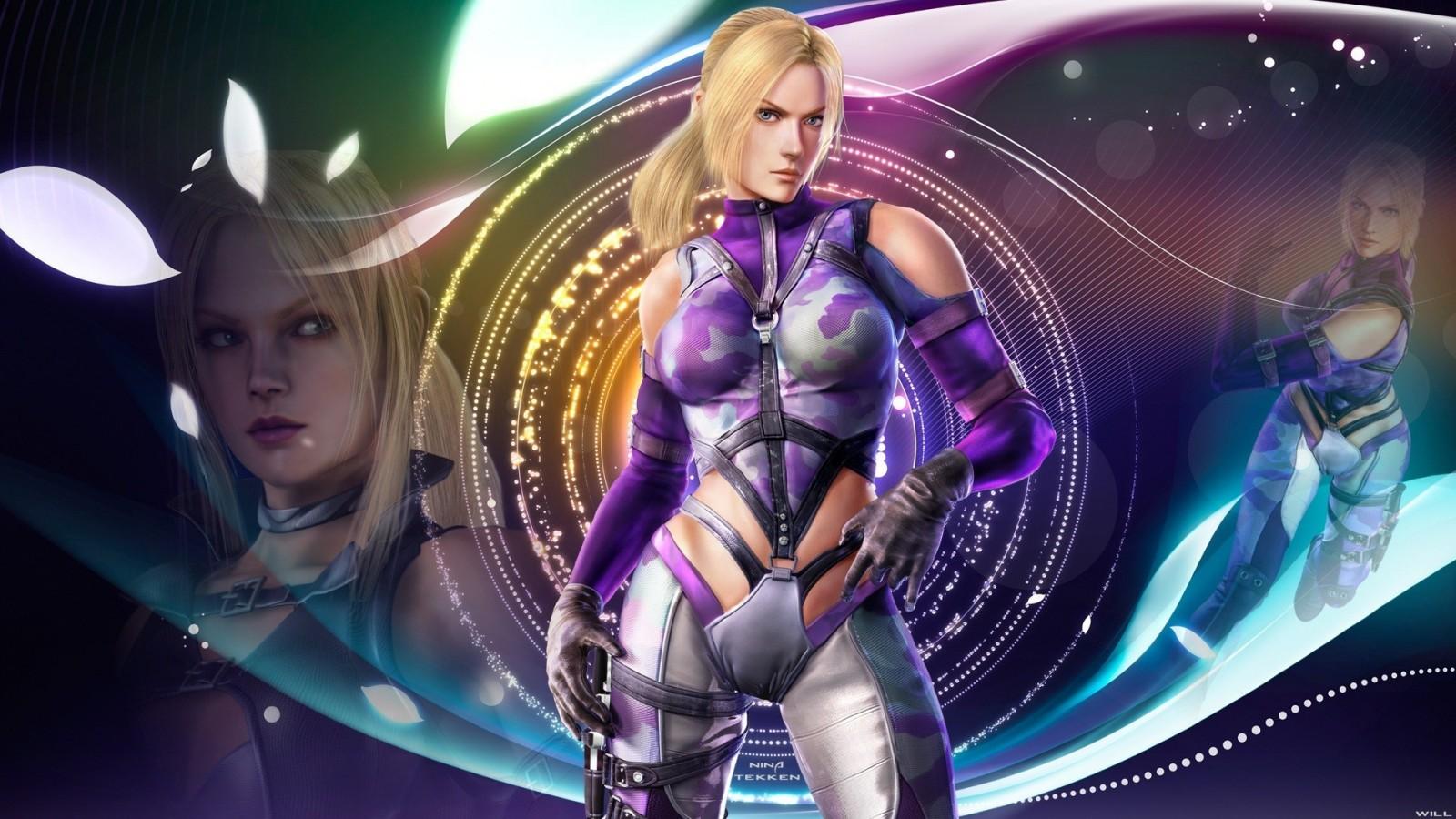 1600x900 anime, comics, Tekken, Nina Williams Tekken, screenshot, computer wallpaper, fictional character High quality walls
