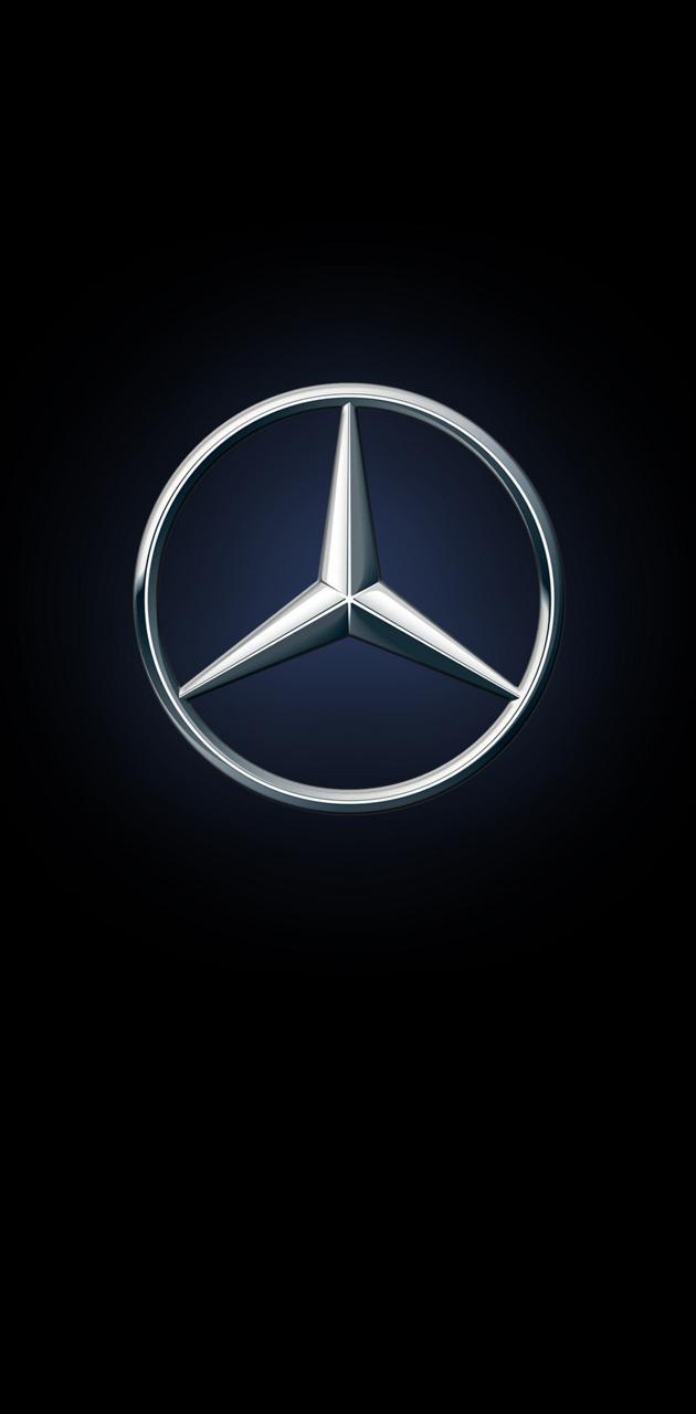 630x1280 Mercedes logo wallpaper