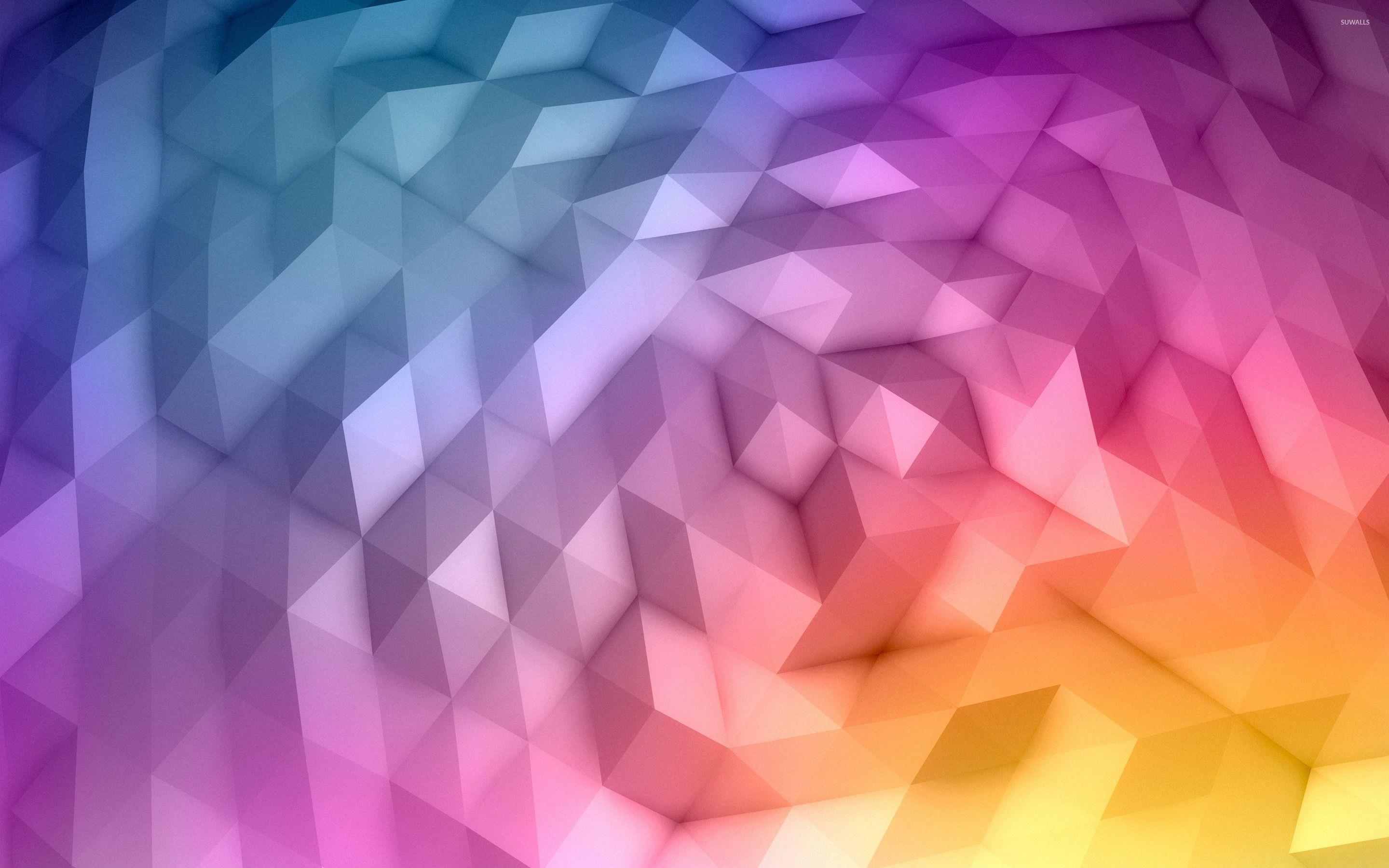 2880x1800 Gradient polygons wallpaper wallpaper