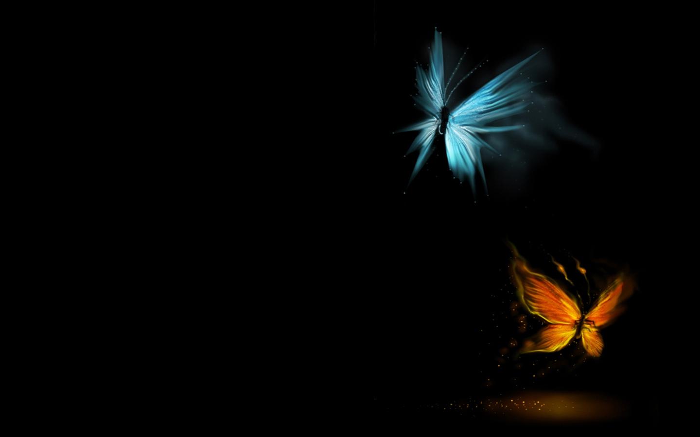1440x900 blue yellow butterfly gold 1600x1200 wallpaper