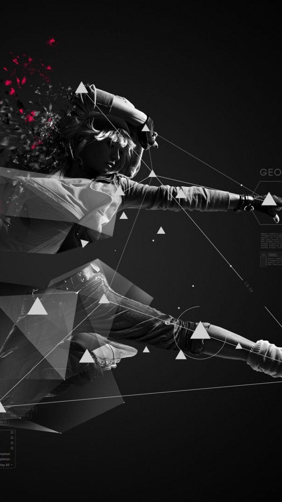 900x1600 3D Abstract Polygon Mobile Wallpaper