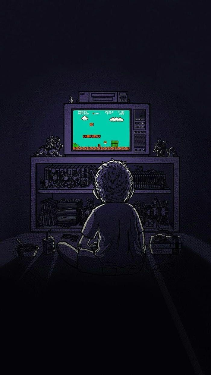 700x1244 Mobile Retro Game Art Wallpaper