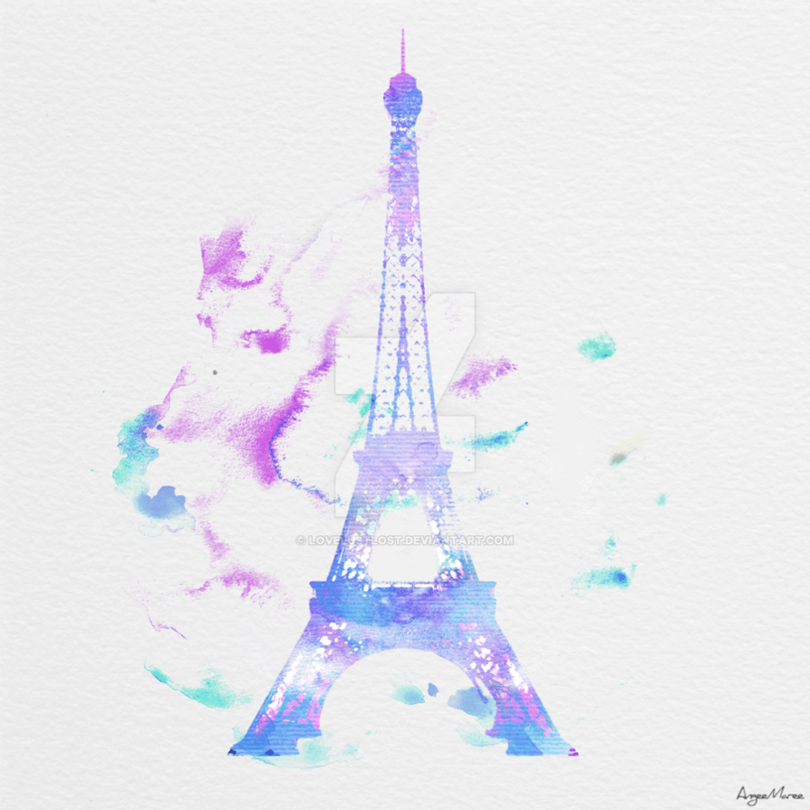 894x894 EX, Paris watercolor. background v.0.4 png