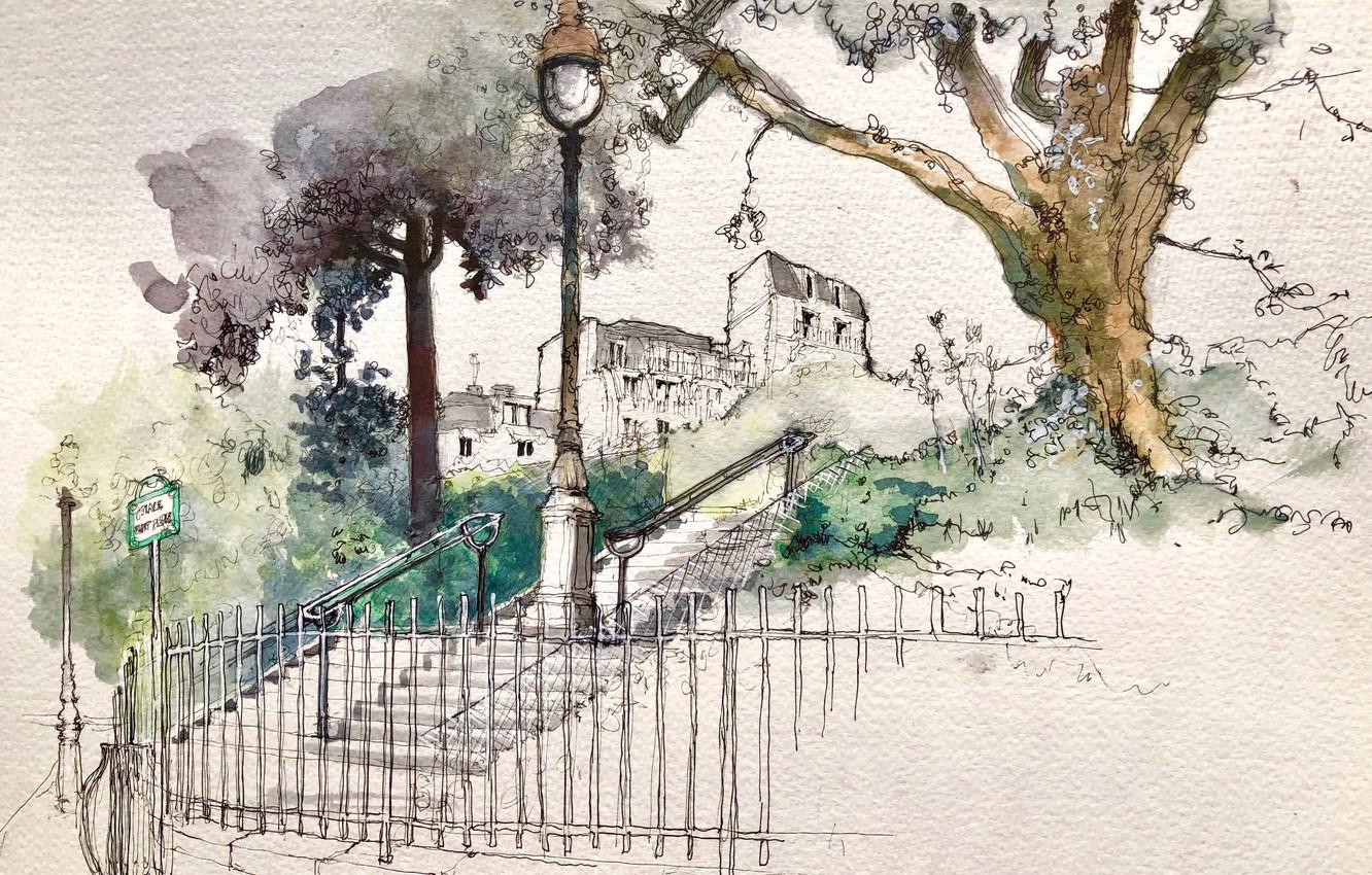 1332x850 Wallpaper Paris, Ile De France, Montmartre Image For Desktop, Section арт