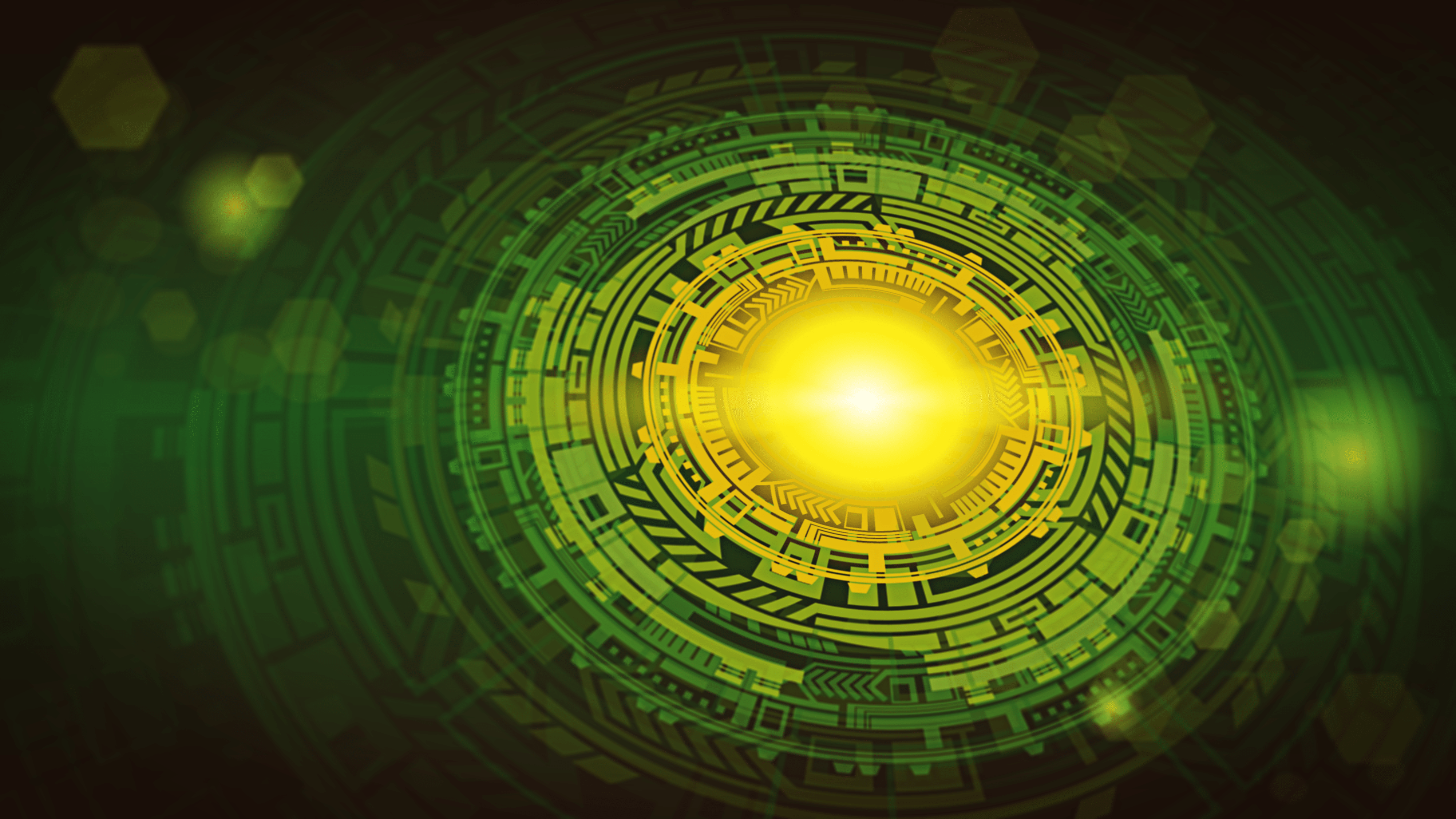 4000x2250 Techno Science Vector Green Wallpaper:4000x2250