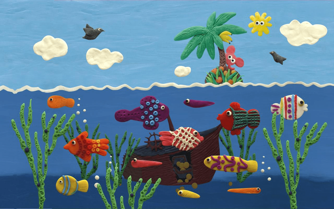 1280x800 Flash Back To '80s Claymation Cartoons With A Pair Of Plasticine Live Wallpaper. Clay art projects, Kids art projects, Plasticine art