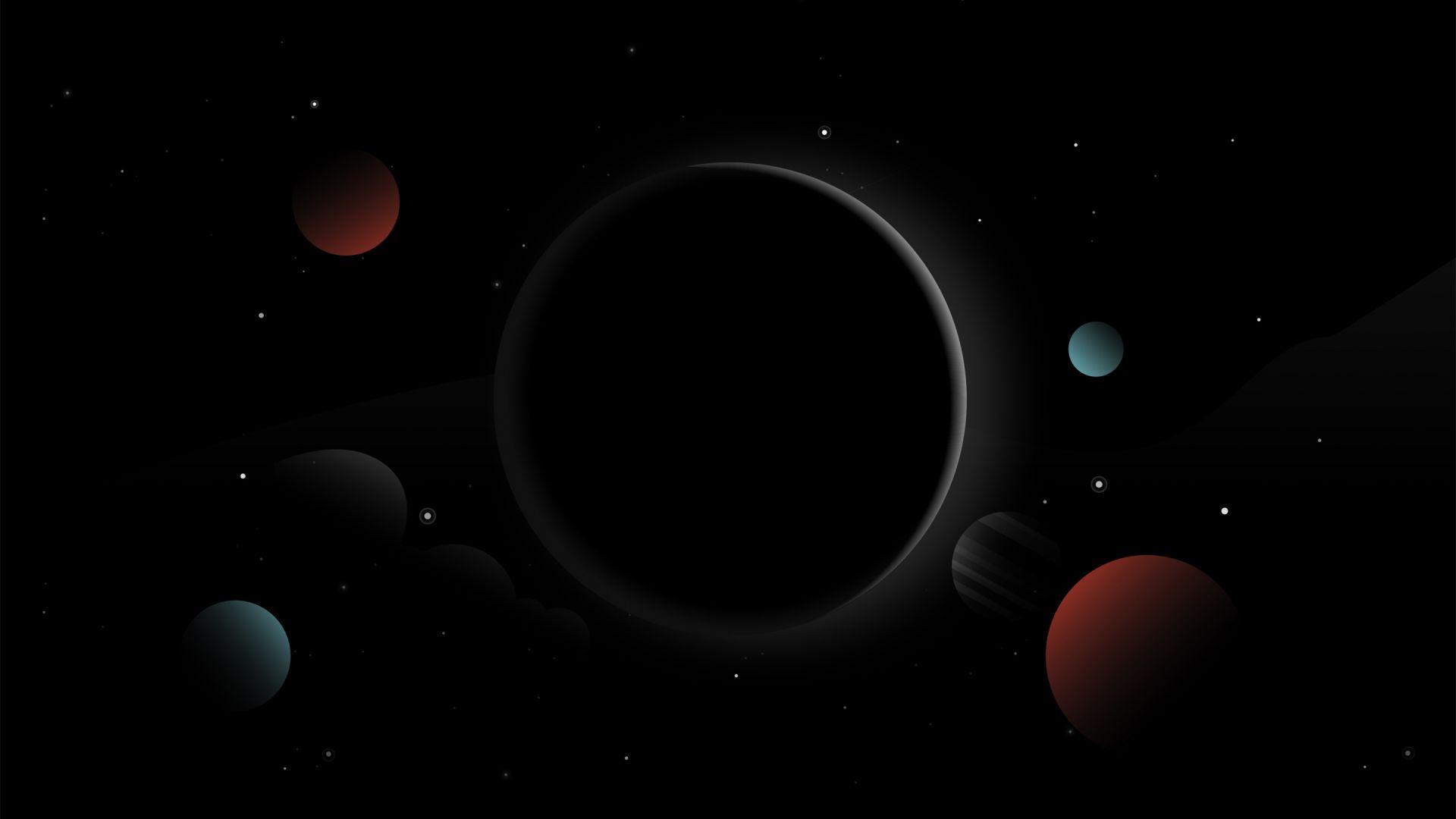 1920x1080 Desktop wallpaper solar system, planets, dark, digital art, fantasy, HD image, picture, background, 0367e9