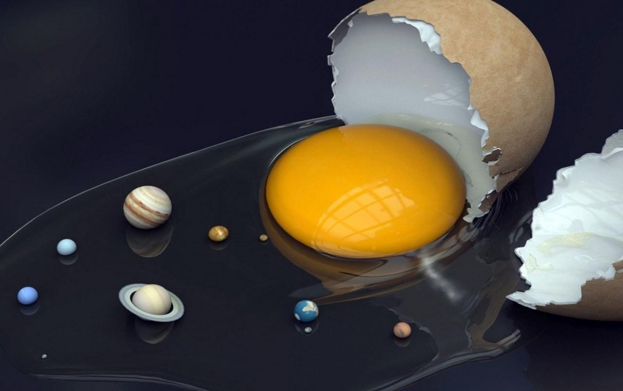 1280x804 Solar System Egg Abstract wallpaper. Solar System Egg Abstract