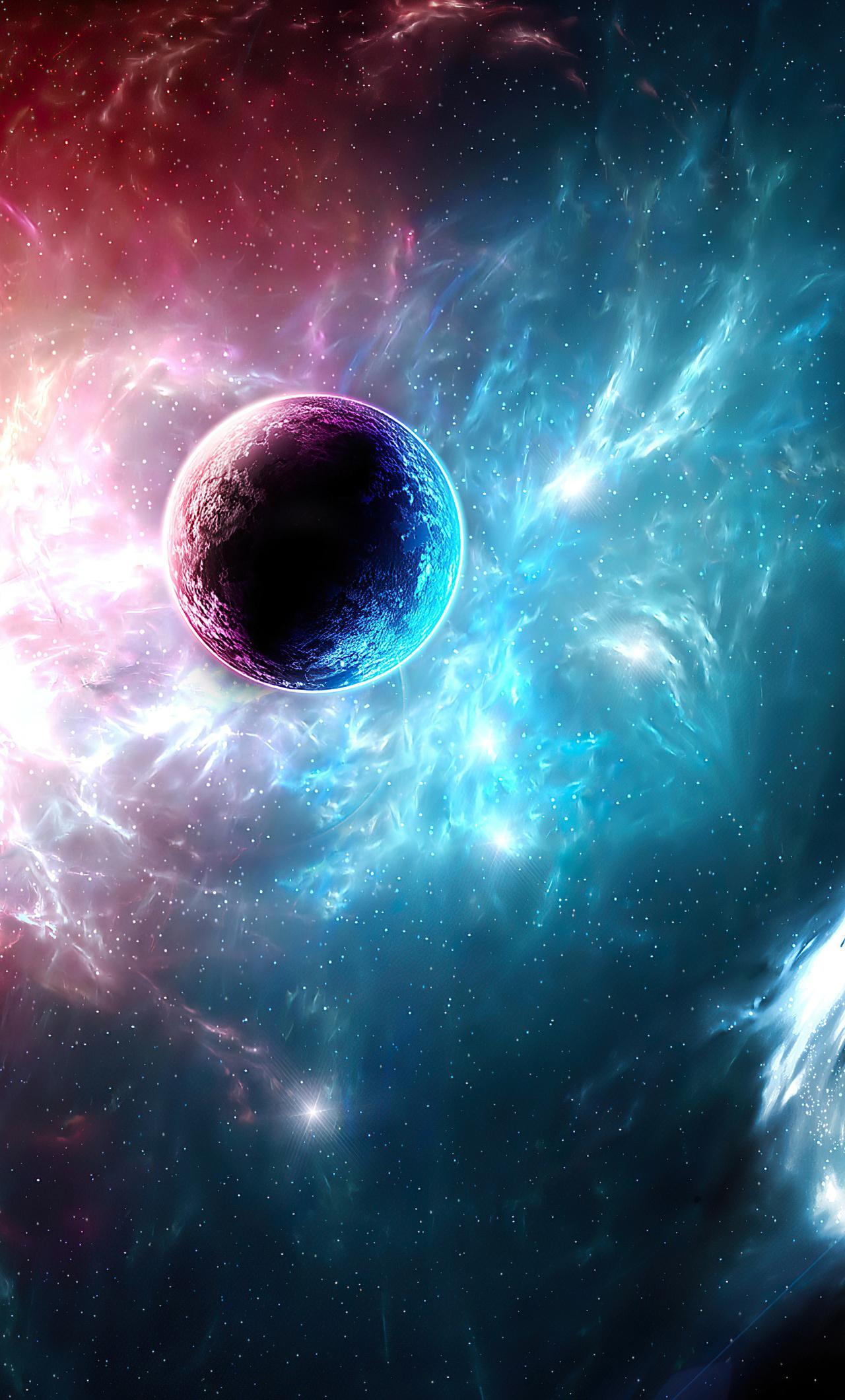 1280x2120 Planet Space Galaxy Art 4k iPhone HD 4k Wallpaper, Image, Background, Photo and Picture
