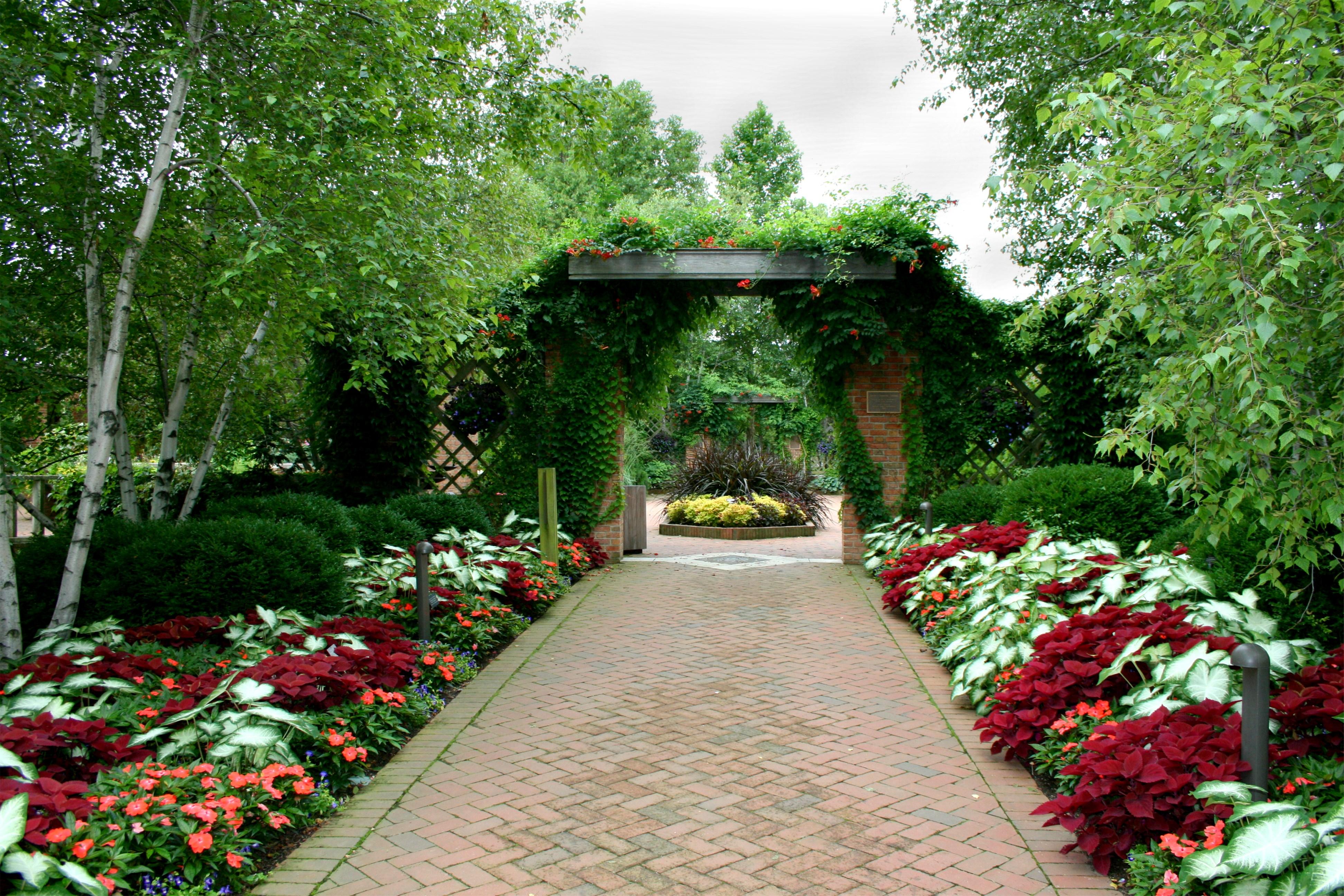 3888x2592 Hd Background Garden Beautiful Flower Garden Path
