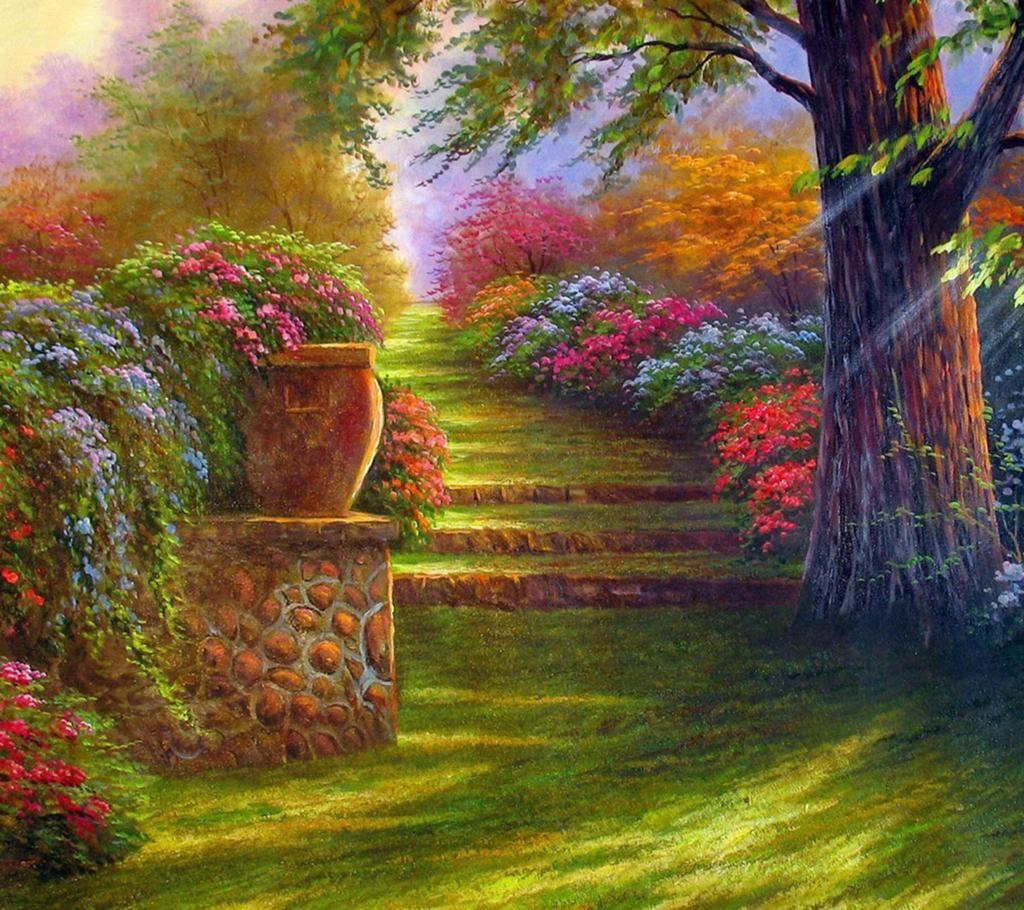 1024x910 ㊗〽BlueVelvet㊗〽 on Twitter. Landscape wallpaper, Background image wallpaper, Landscape paintings