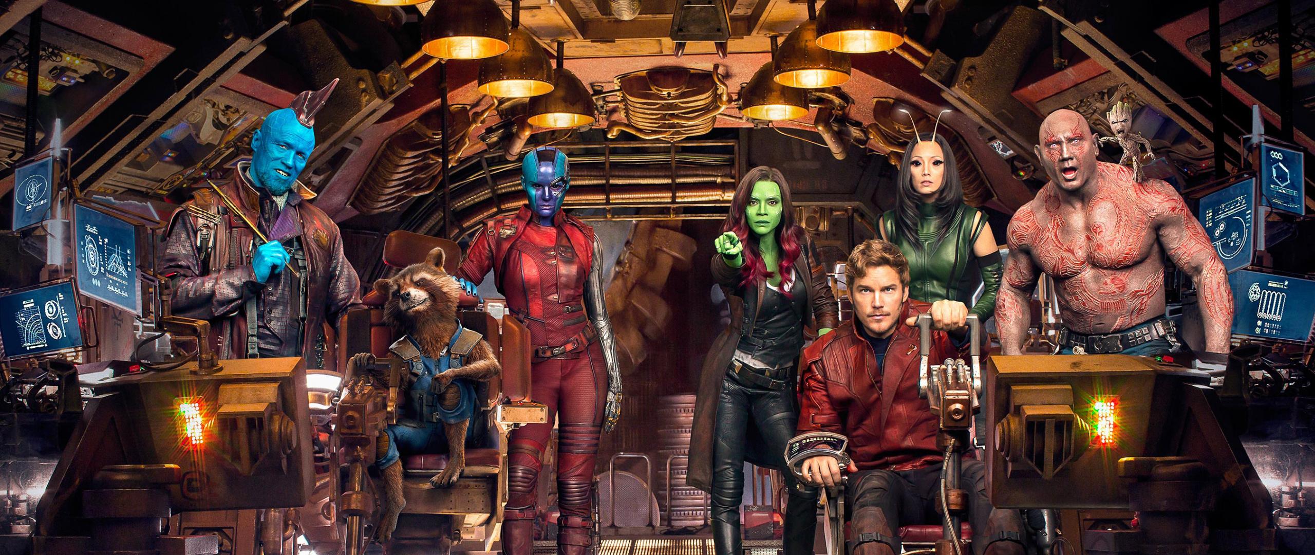 2560x1080 Desktop Wallpaper Guardians Of The Galaxy Vol, 2017 Movie, Cast, In Spacecraft, Hd, HD Image, Picture, Background, Xvawzv