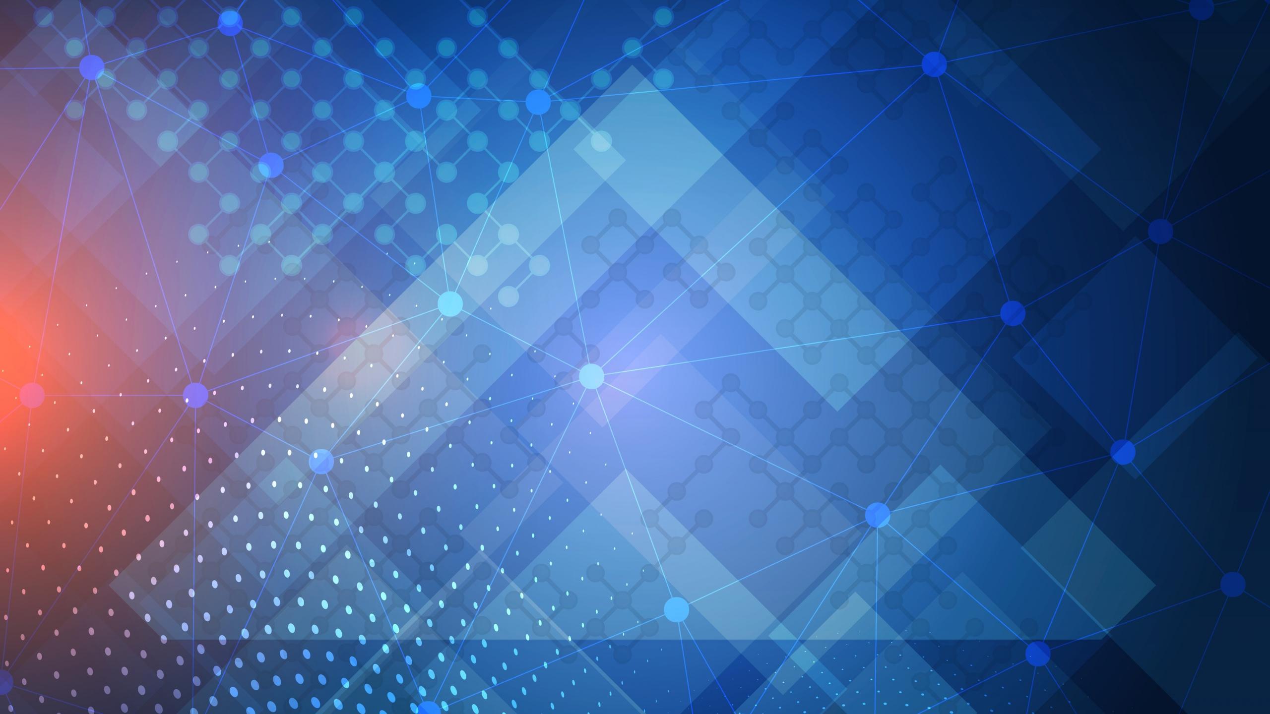 2560x1440 Download 2560x1440 wallpaper circuit, connected dots, geometric, digital art, dual wide, widescreen 16: widescreen, 2560x1440 HD image, background, 10463