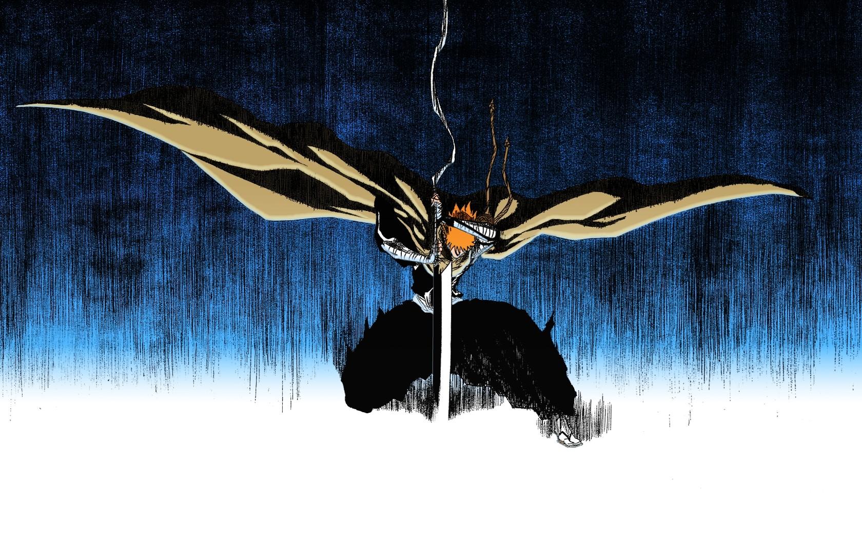 1680x1050 #bankai, #sword, #anime, #Kurosaki Ichigo, #Bleach, wallpaper. Mocah HD Wallpaper