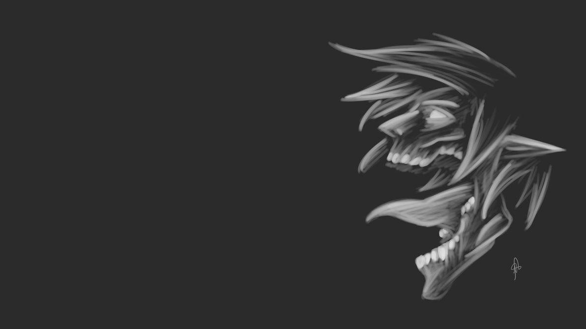 1191x670 Attack On Titan Black Wallpaper
