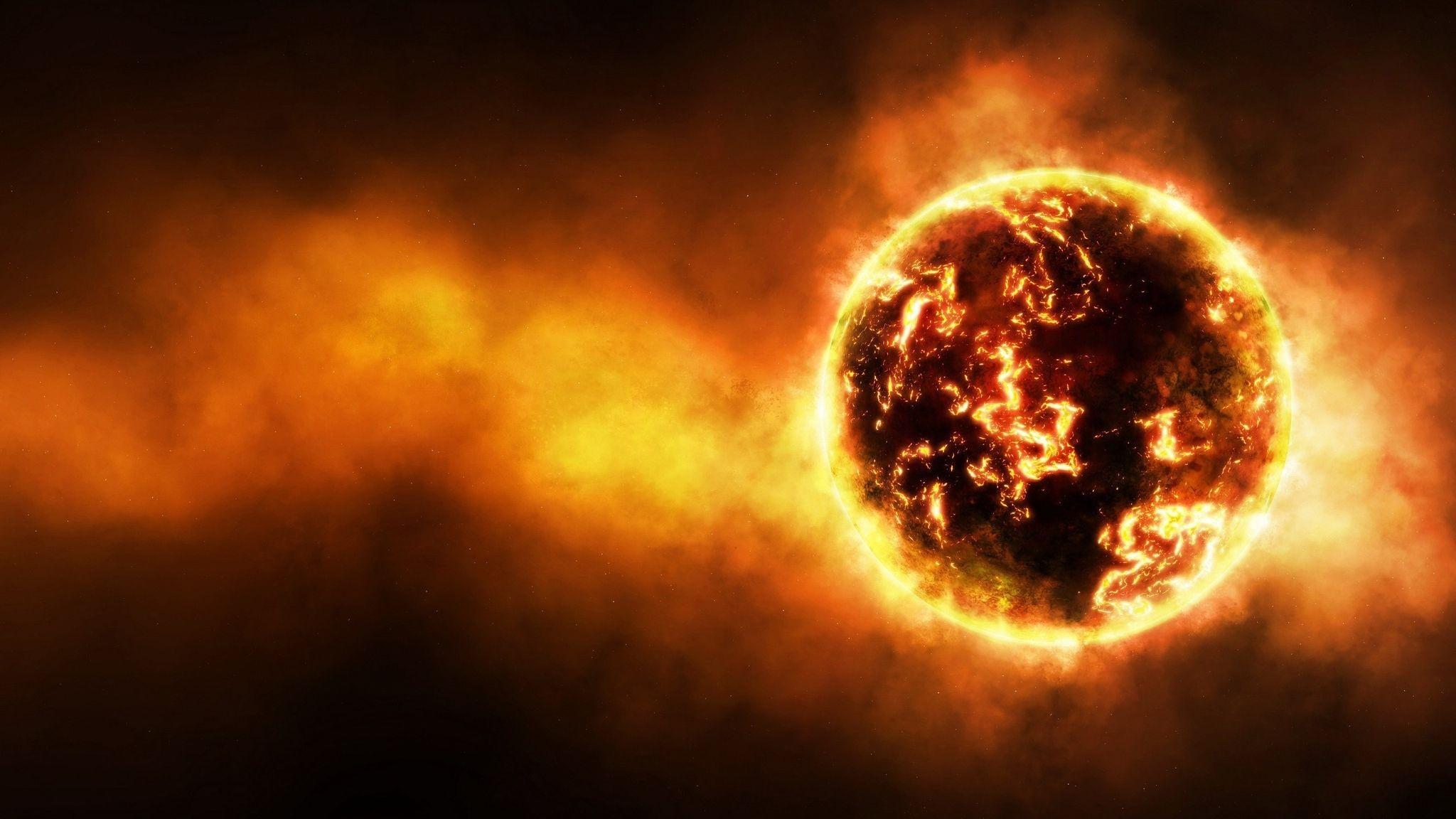 2048x1152 Outer space explosions planets artwork (2048x1152). HD Wallpaper in 2048x1152. Spazi artistici, Fuoco, Stephen hawking