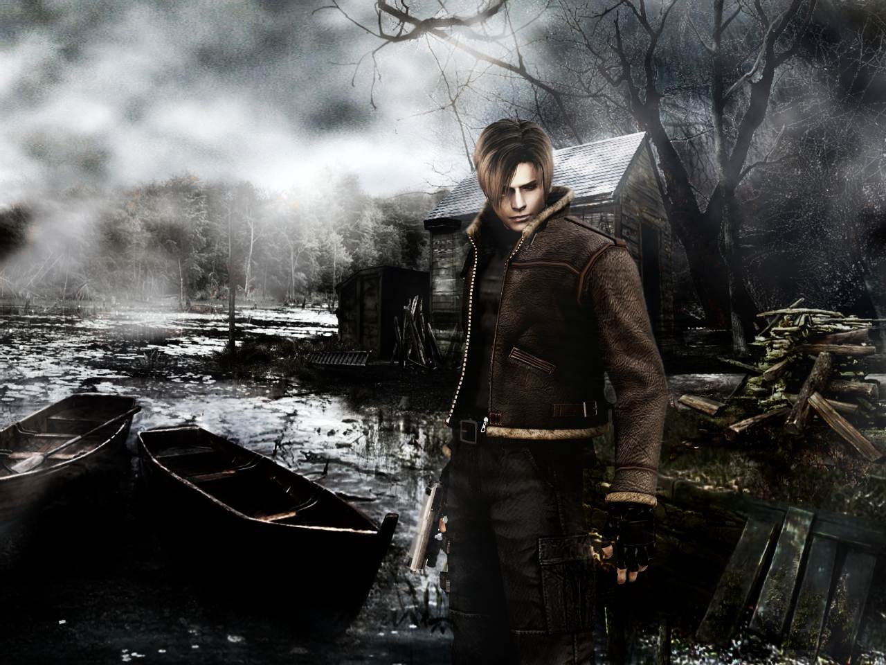 Resident Evil 4 Leon Game 4K Wallpaper iPhone HD Phone #4271j