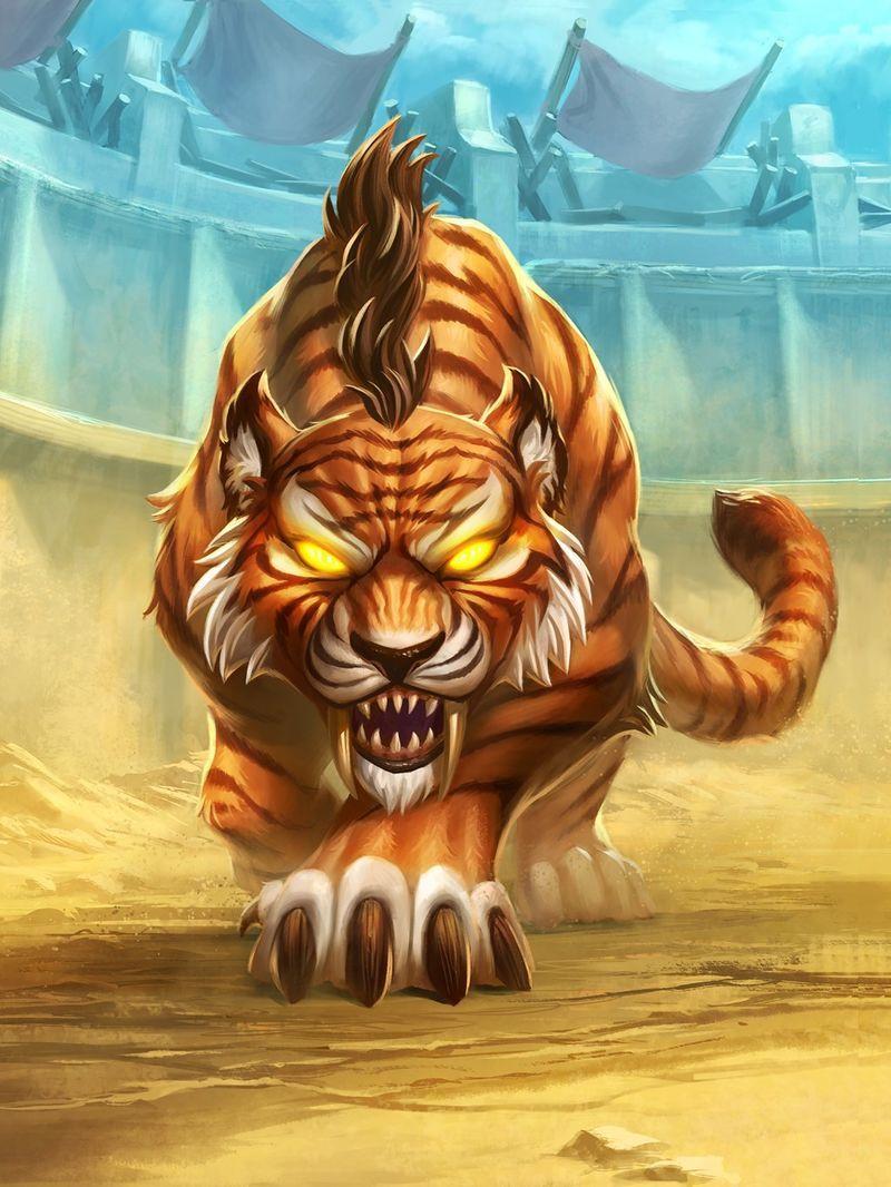 800x1066 Saber Tooth Tiger iPhone Wallpaper