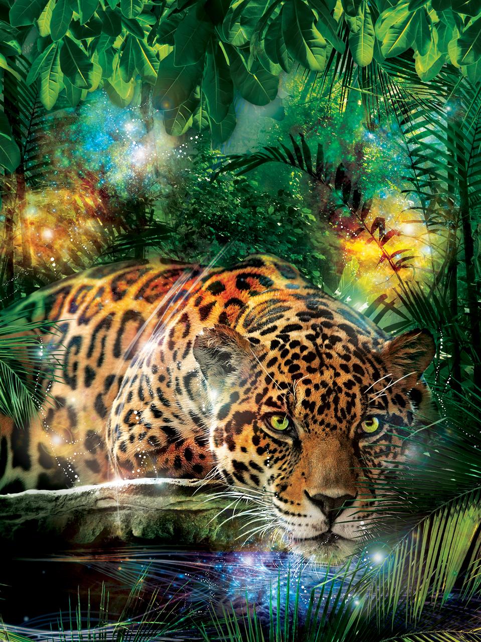959x1280 Jaguar in the Jungle Photo Wall Mural 10212VEA