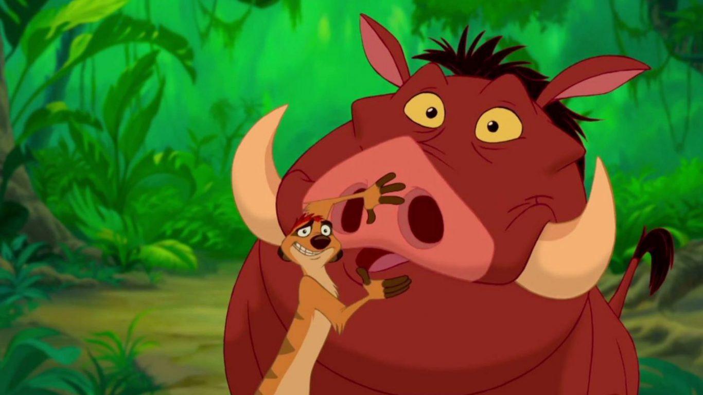 1366x768 Lion King Jungle Pumbaa And Timon Disney Characters Wallpaper HD 1920x1080 :