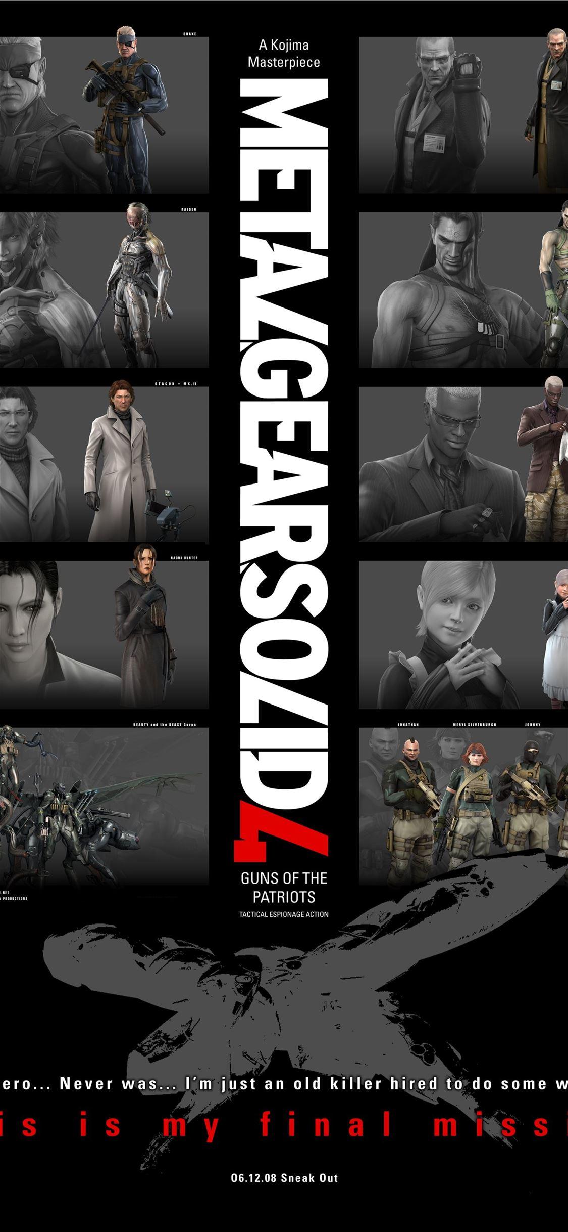 1125x2436 metal gear solid iPhone Wallpaper Free Download