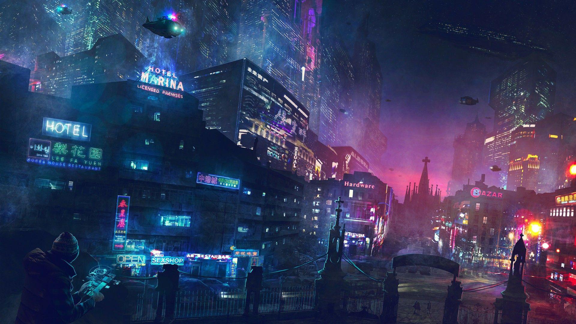 Cyberpunk City Future Digital Art 4k hd-wallpapers, digital art