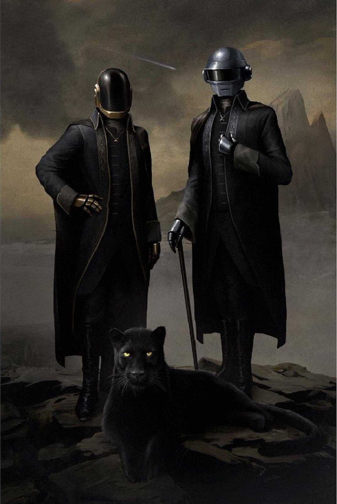 1074x1606 4K Daft Punk Wallpaper