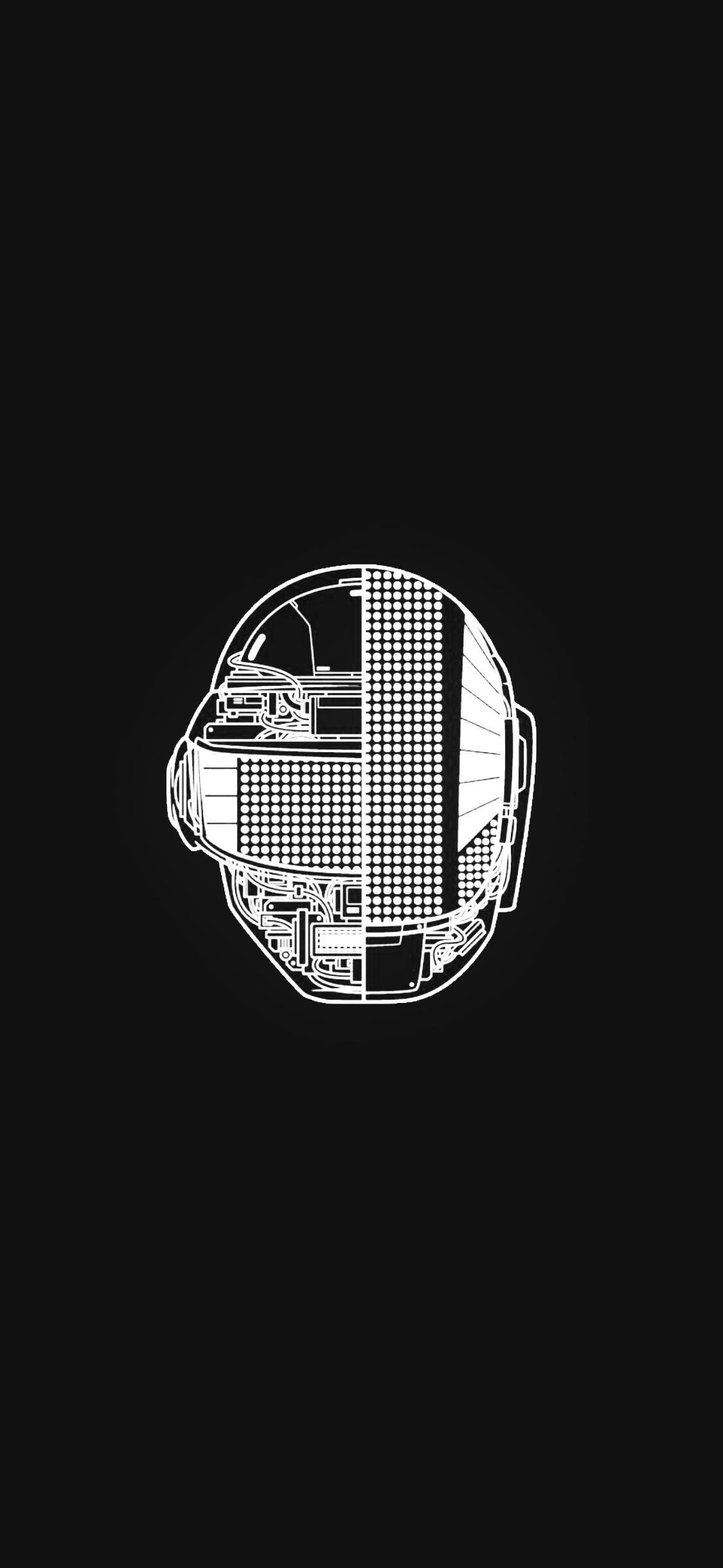 1125x2439 Daft Punk 4k Mobile Wallpaper