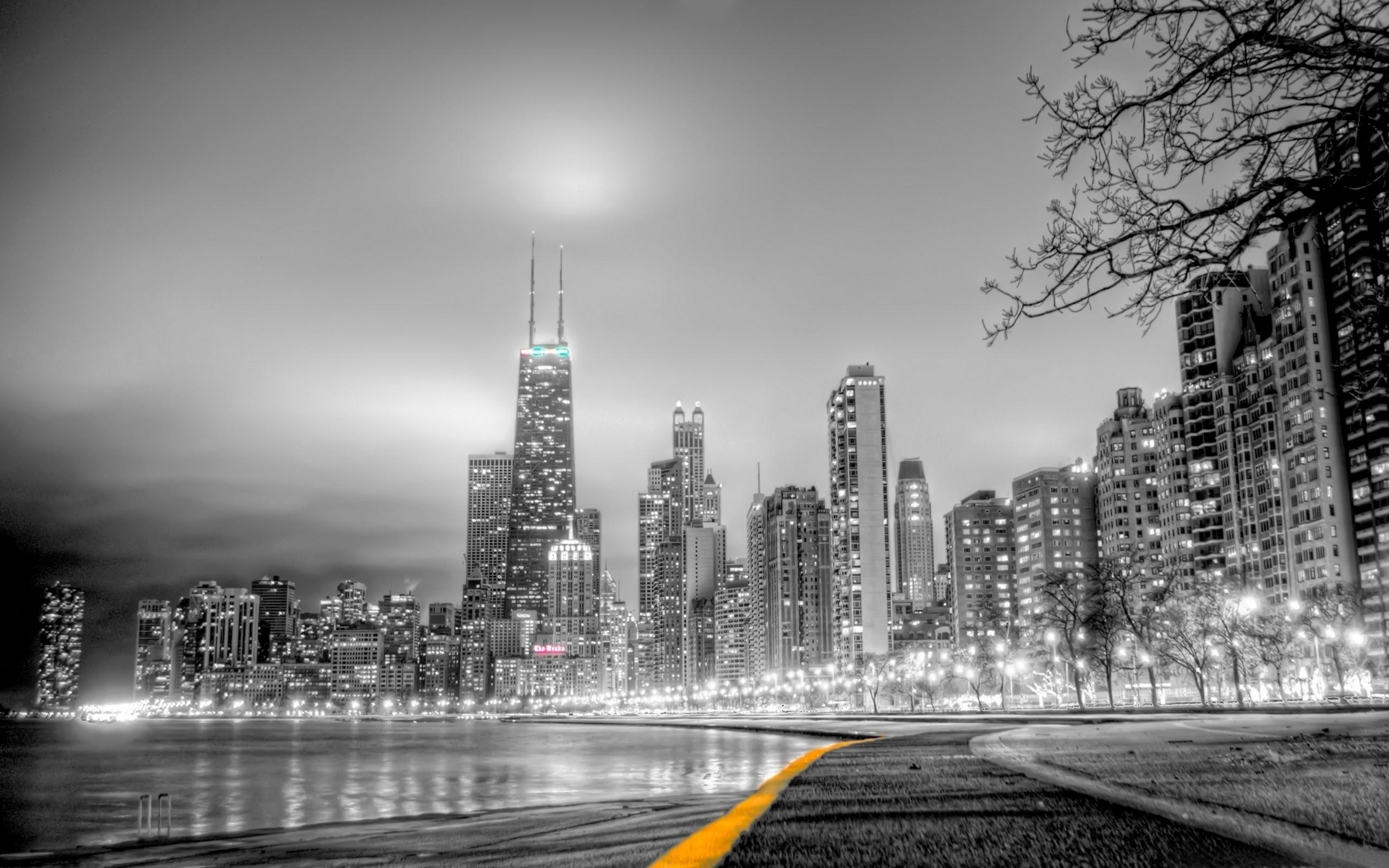 2560x1600 Black White City Wallpaper 2560x1600 :