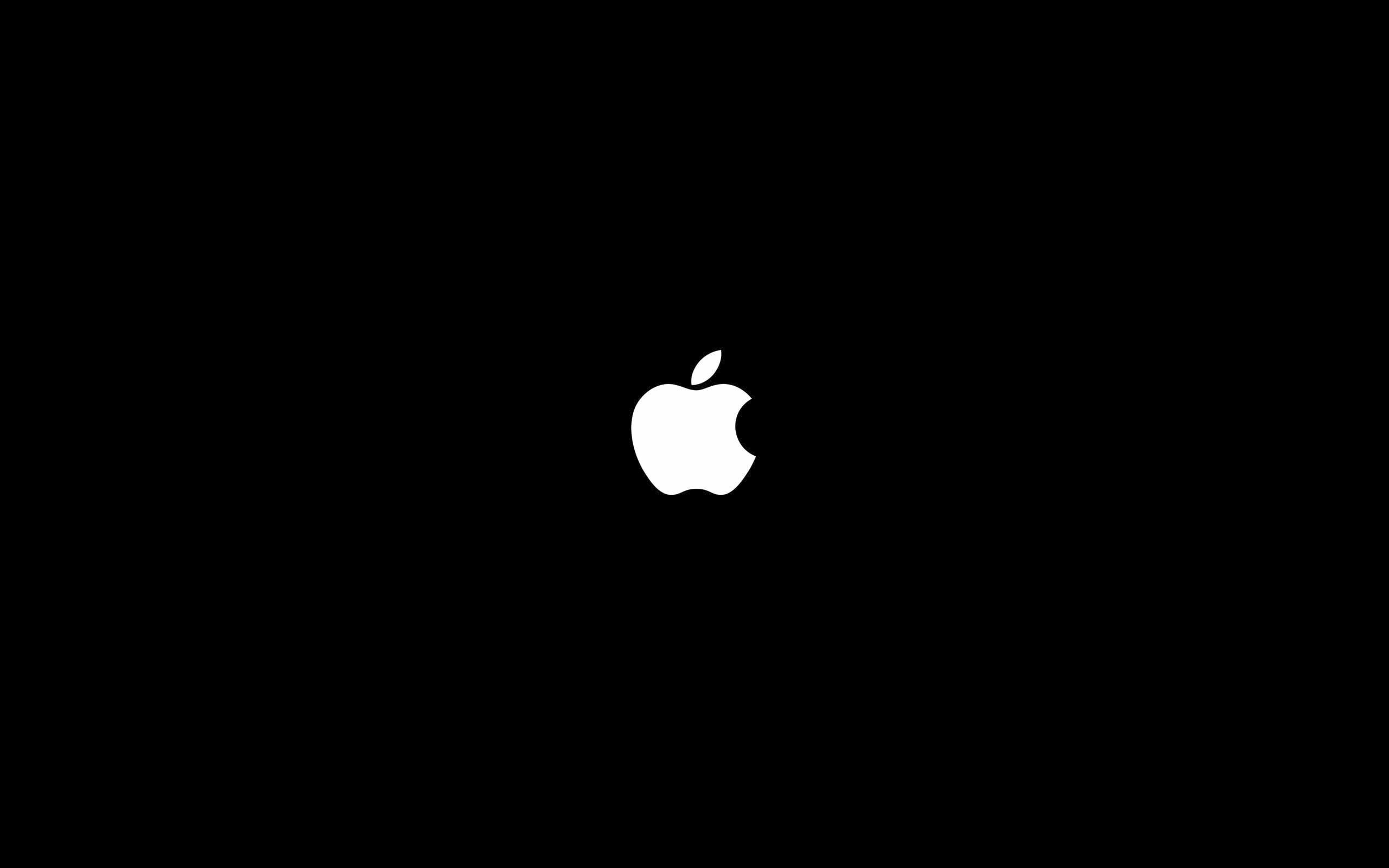 2560x1600 Apple Inc. wallpaper, black, minimalism, logo • Wallpaper For You HD Wallpaper For Desktop & Mobile