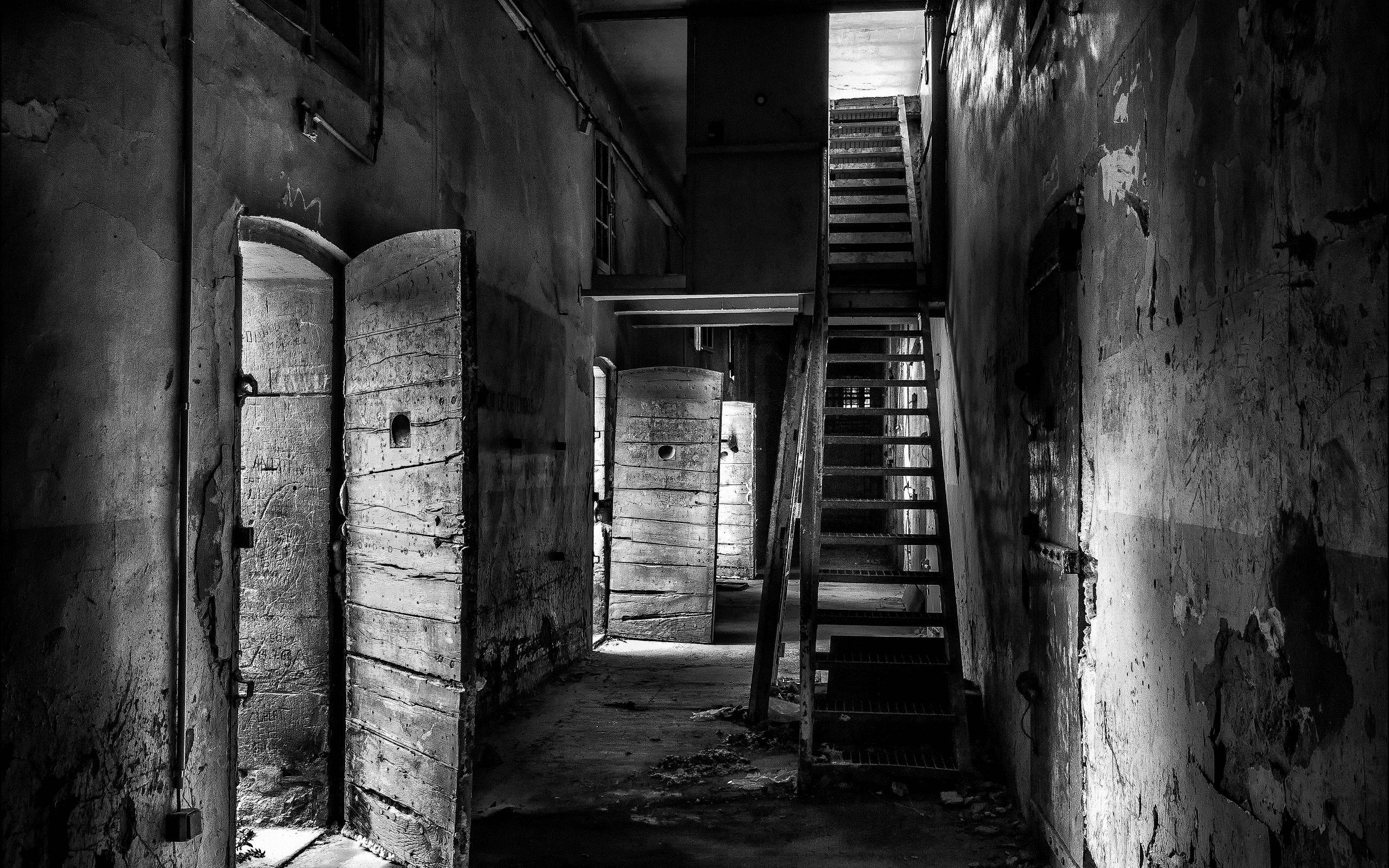 2560x1600 Wallpaper Prison, black and white picture 2560x1600 HD Picture, Image