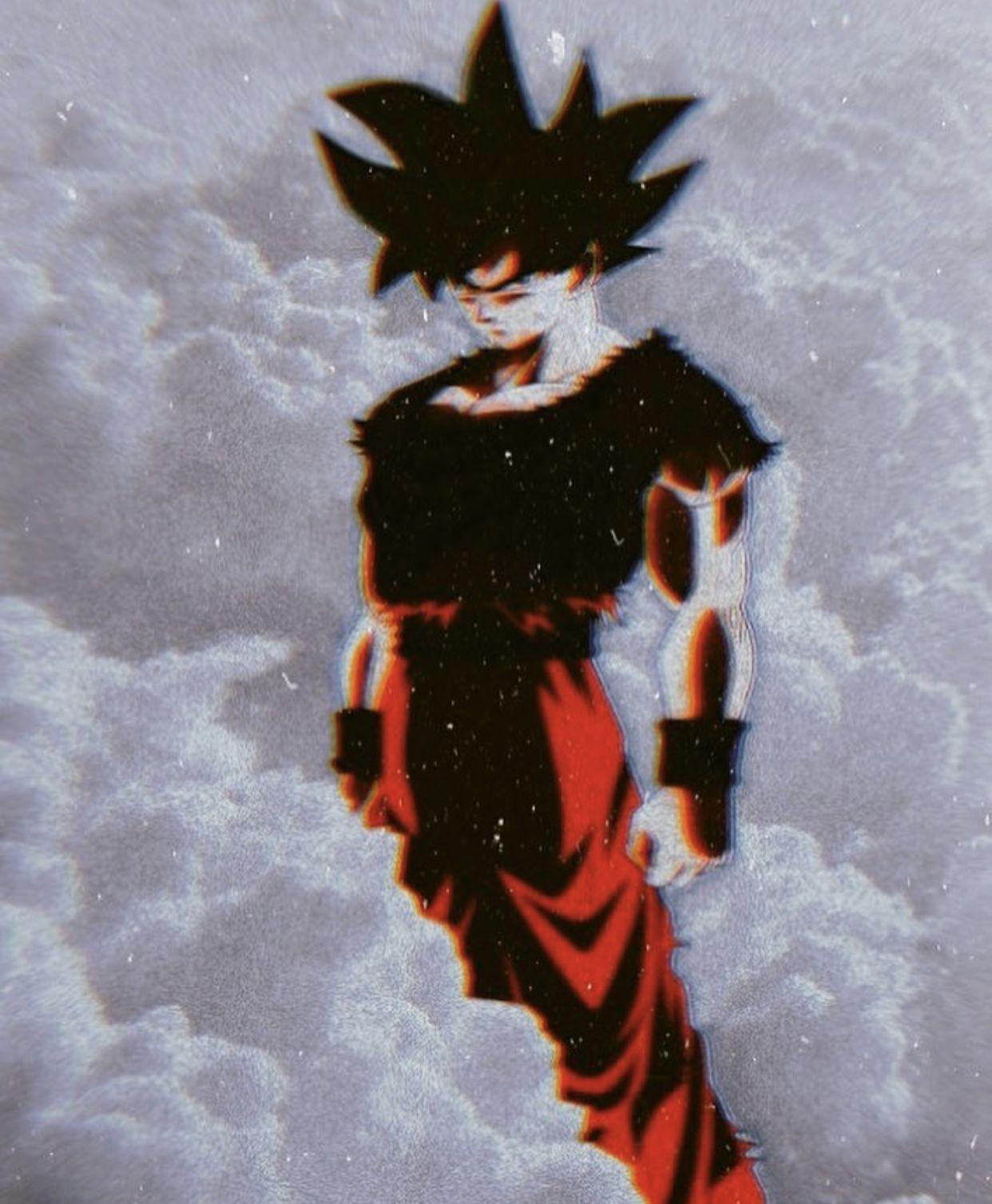 1242x1507 Goku Aesthetic Desktop Wallpaper
