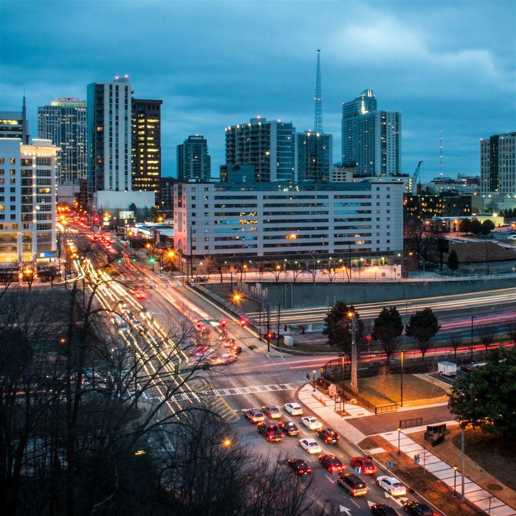 1024x1024 Downtown Atlanta #iPad #Air #Wallpaper. iPhone wallpaper usa, Usa iphone, Usa wallpaper