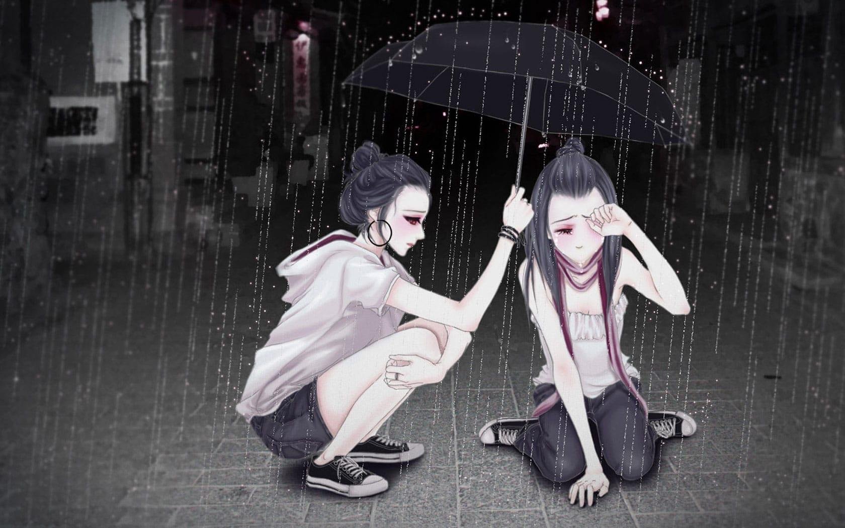 1680x1050 depressing anime HD wallpaper, background