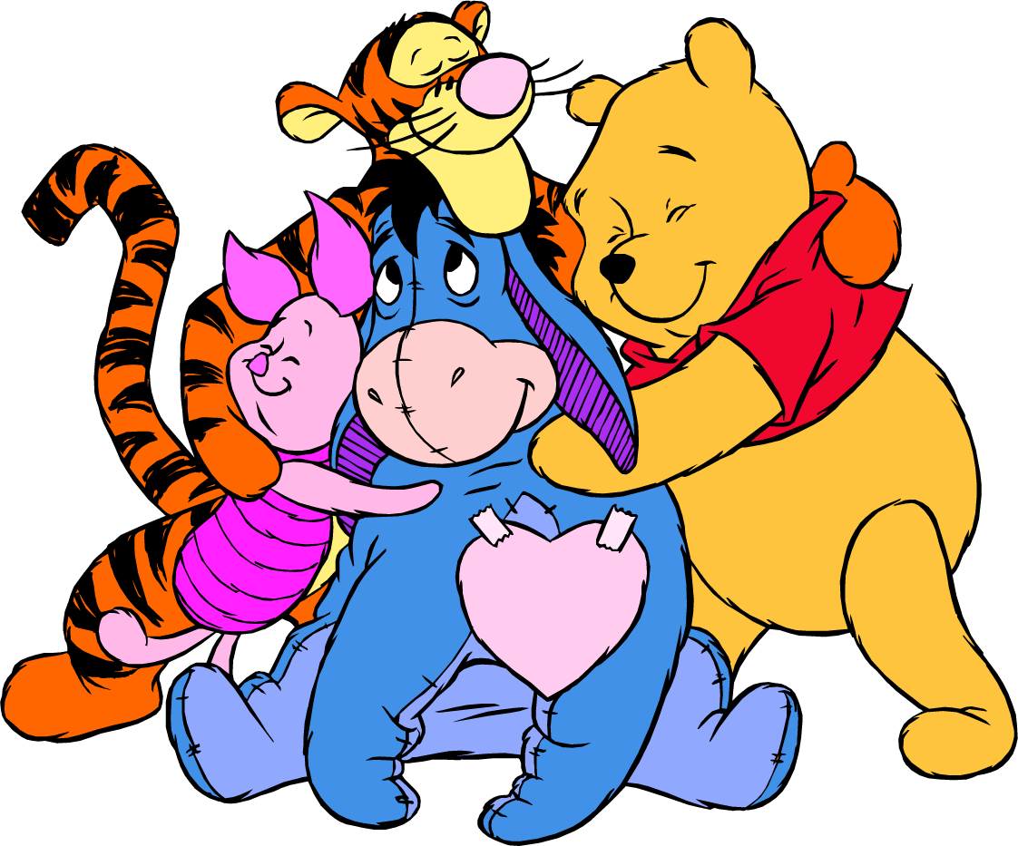 1122x933 Group Of Friends Hugging Clipart Free Clipart Image The Pooh Group