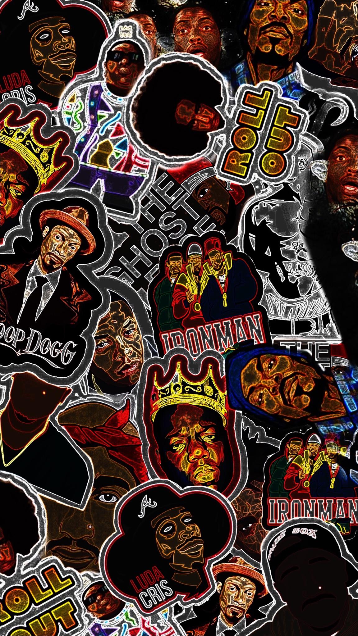 1152x2048 Rappers Cartoons Wallpaper