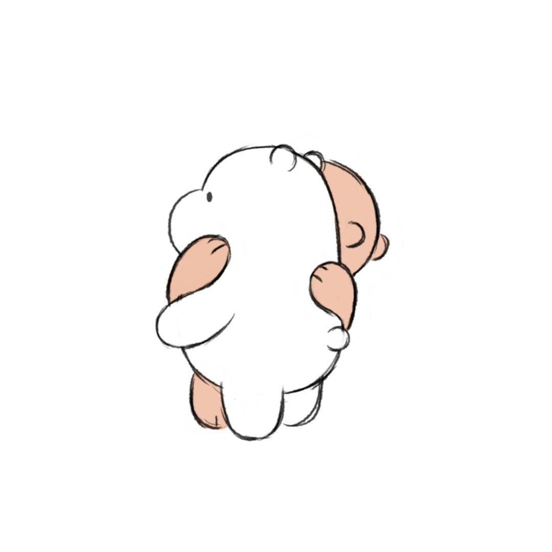 1080x1080 11.1k Likes, 374 Comments Bare Bears on Instagram: “Tag a person you can't. We bare bears wallpaper, Bear wallpaper, Cute hug doodle