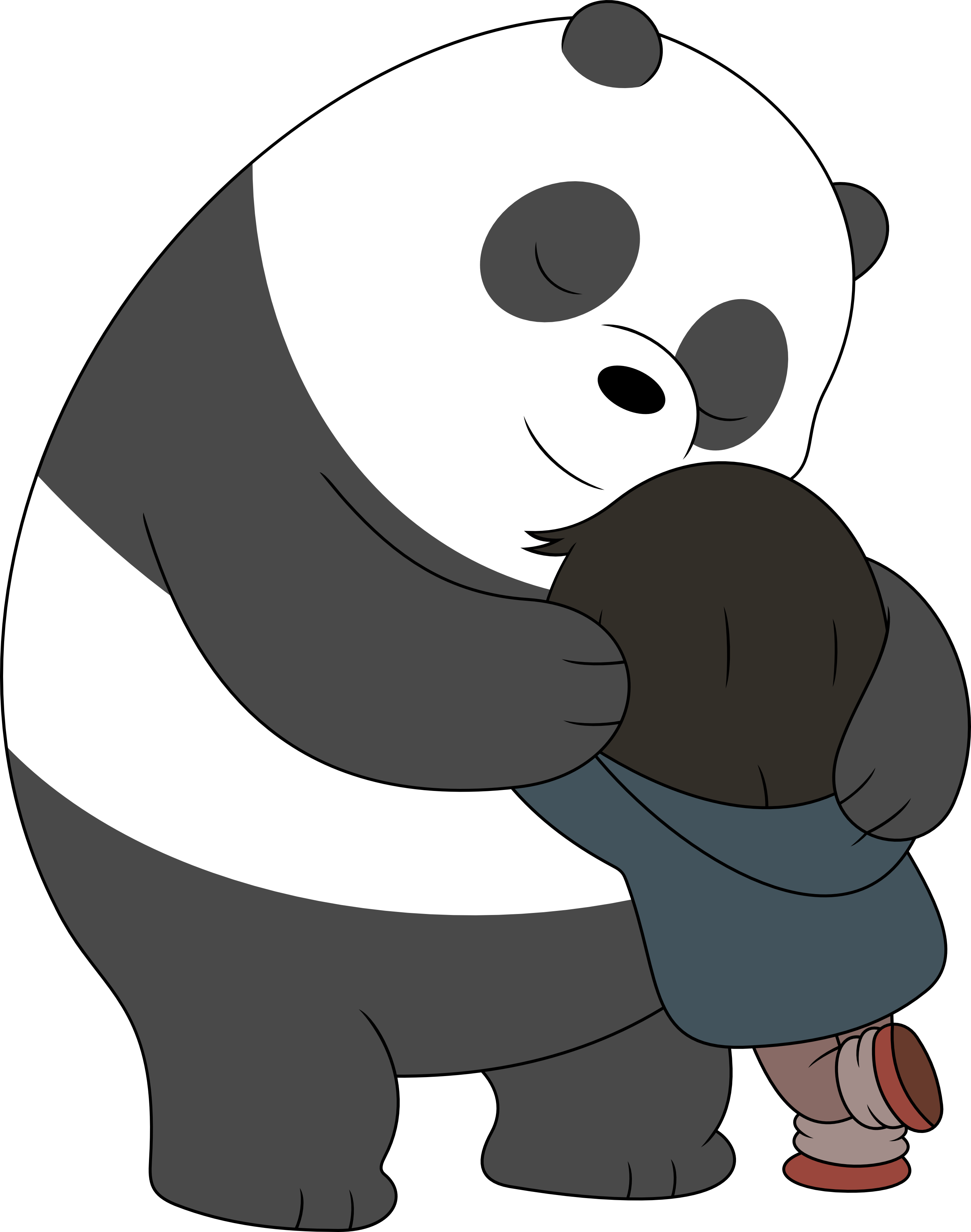 2835x3595 Bear Hug Cartoon Image