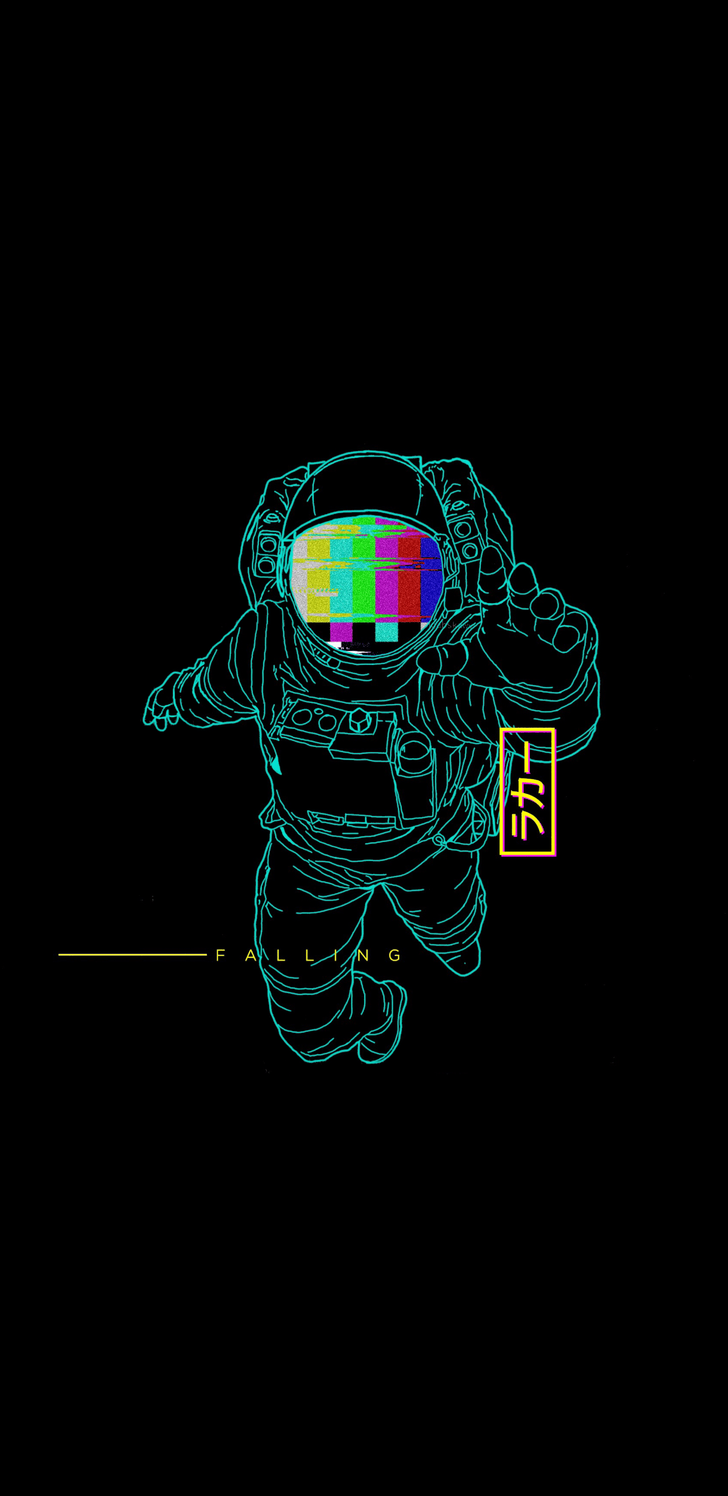 1440x2960 Falling by Leonal Sabu. iPhone wallpaper astronaut, Abstract art wallpaper, iPhone wallpaper hipster