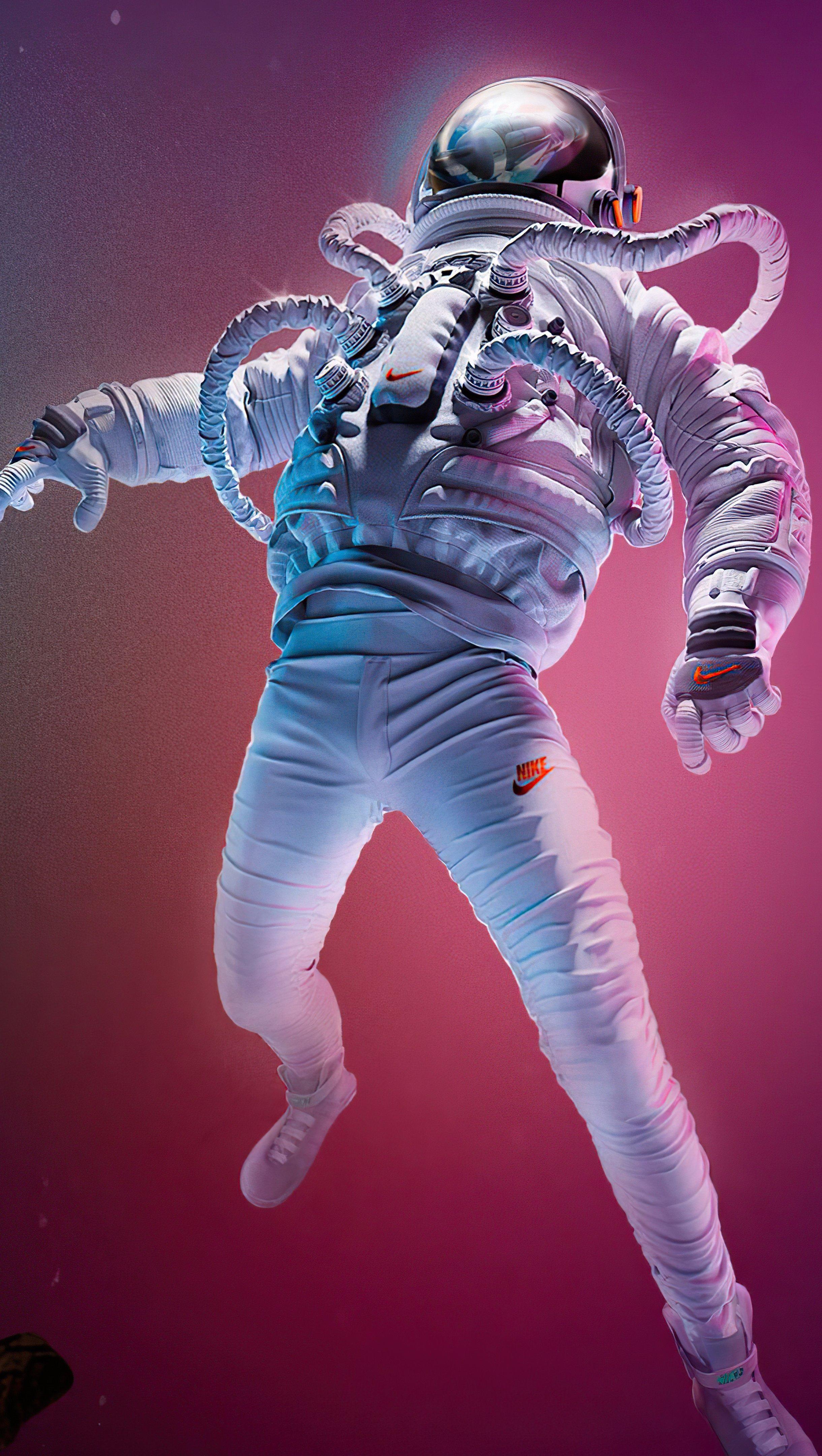 2440x4321 Astronaut falling Wallpaper 8k Ultra HD