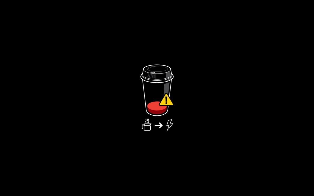 1280x800 Coffee means energy, funny wallpaper. Coffee means energy, funny
