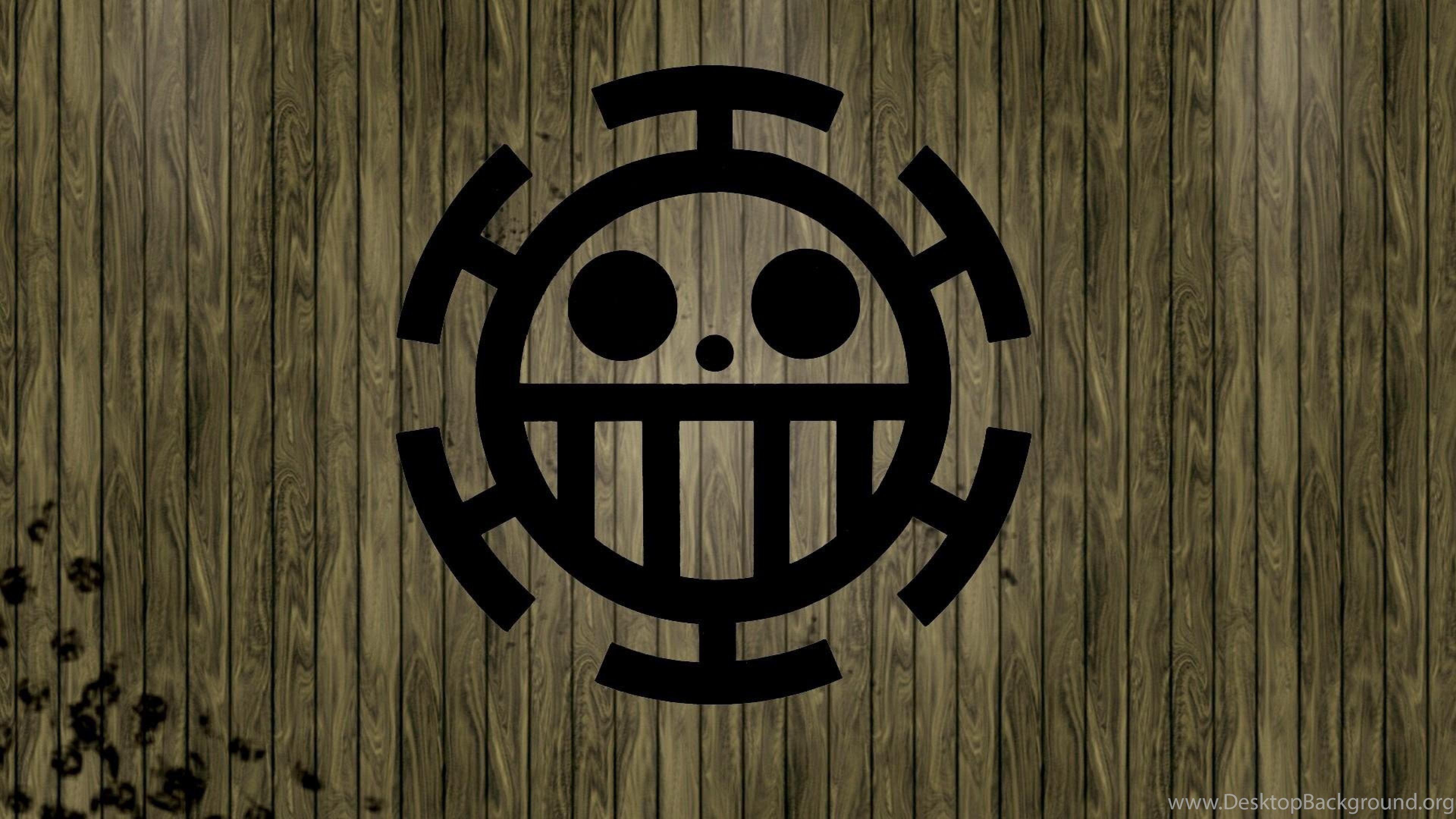 3840x2160 Jolly Roger Heart Pirates One Piece Trafalgar Law HD Wallpaper. Desktop Background