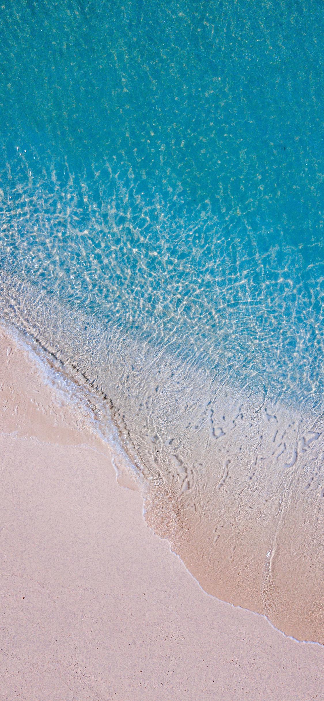 1125x2436 Download 1125x2436 wallpaper clean and minimal, beach, drone view, iphone x 1125x2436 HD image, background, 23532
