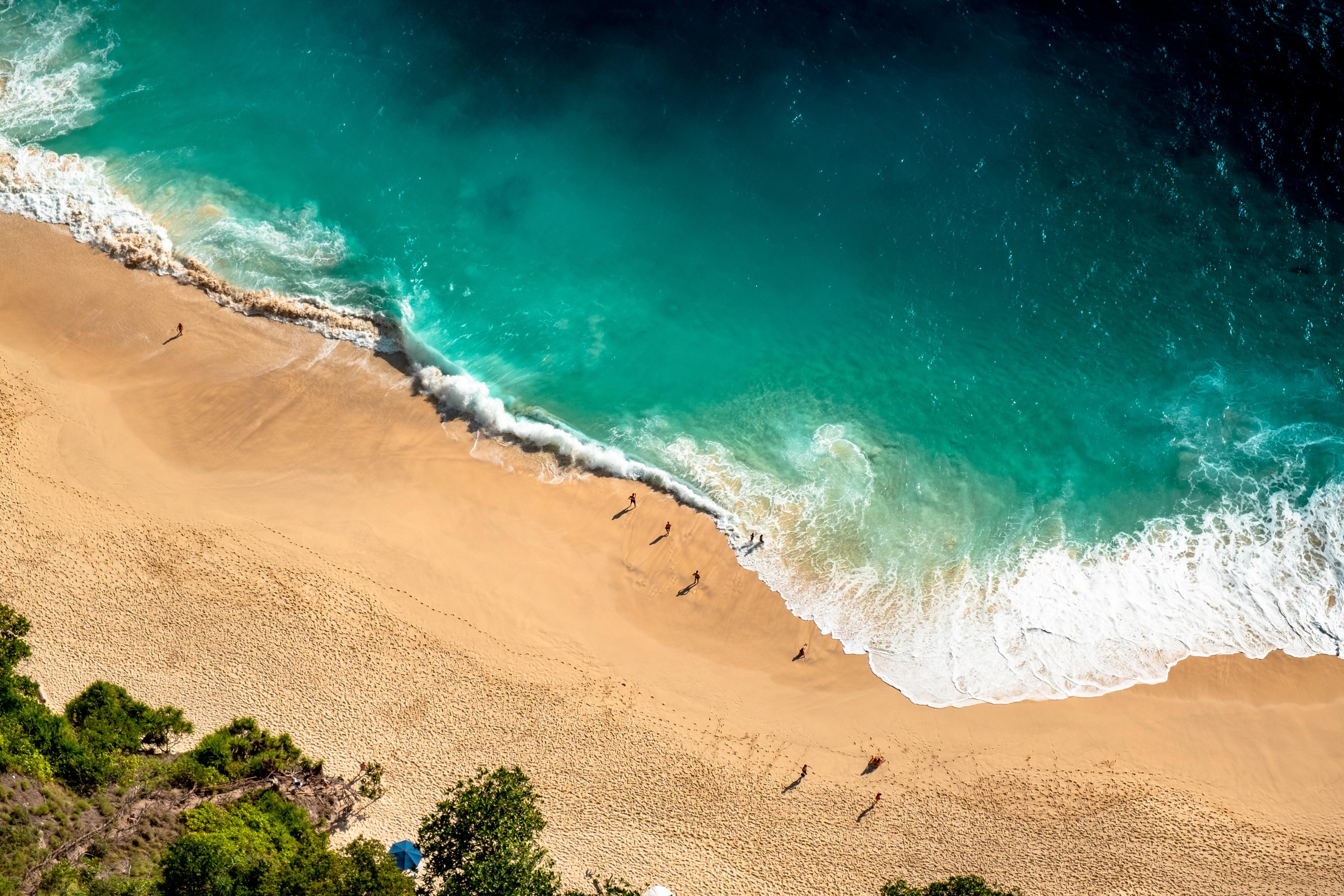 4896x3264 Drone Shot of Beach Shore · Free