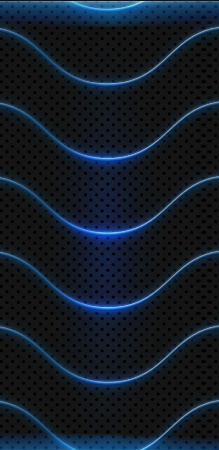 736x1512 Metallic Blue Lights Wallpaper. Cool wallpaper for phones, Background phone wallpaper, Wallpaper edge