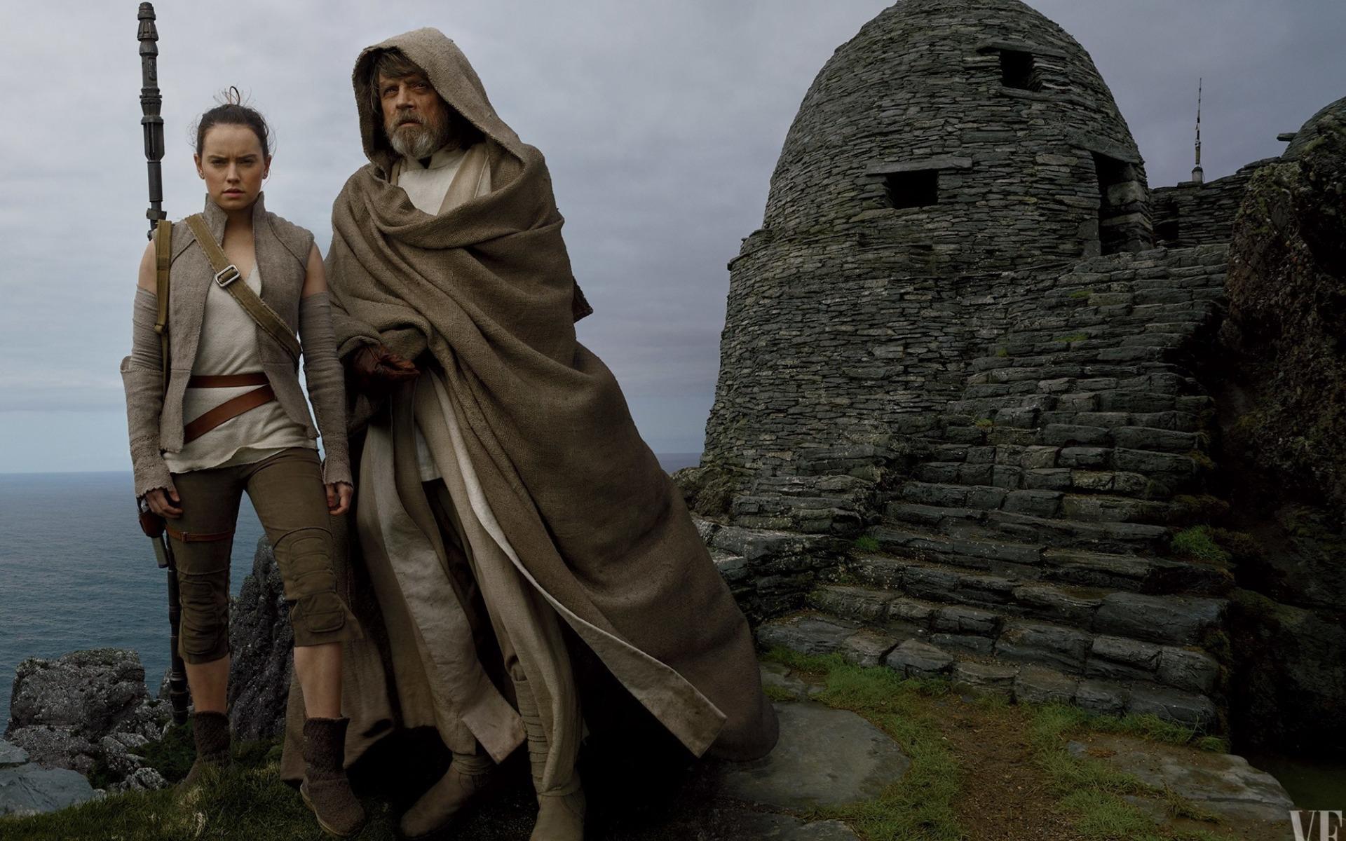 1920x1200 Download wallpaper Star Wars, Episode The Last Jedi, Luke Skywalker, Ray, Daisy Ridley, Mark Hamill for desktop with resolution 1920x1200. High Quality HD picture wallpaper