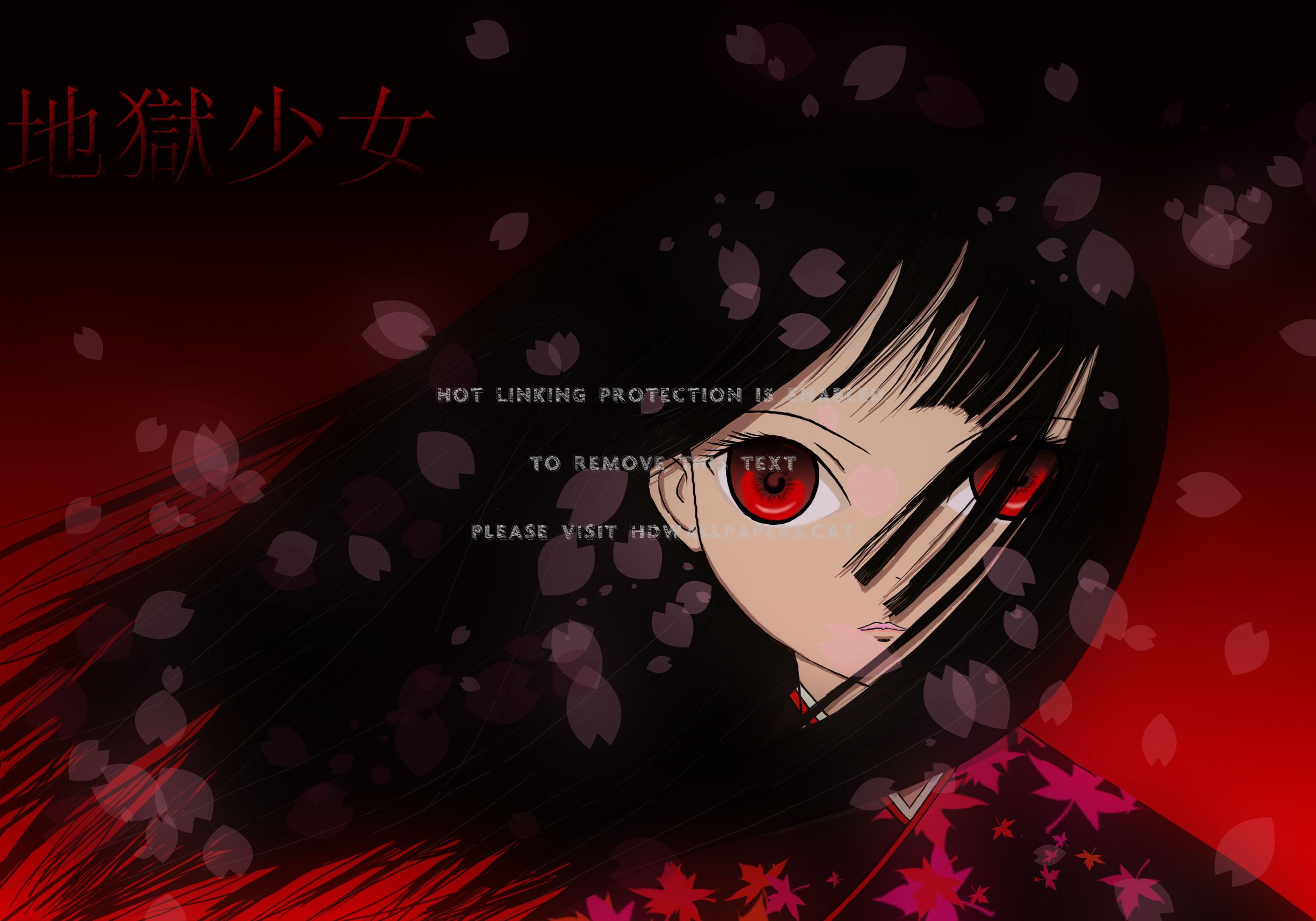 2660x1862 Ai Enma Hell Girl Anime Dark