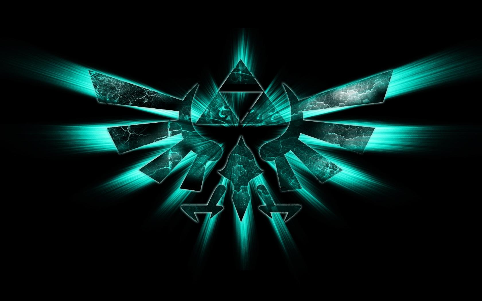 1680x1050 the legend of zelda logos