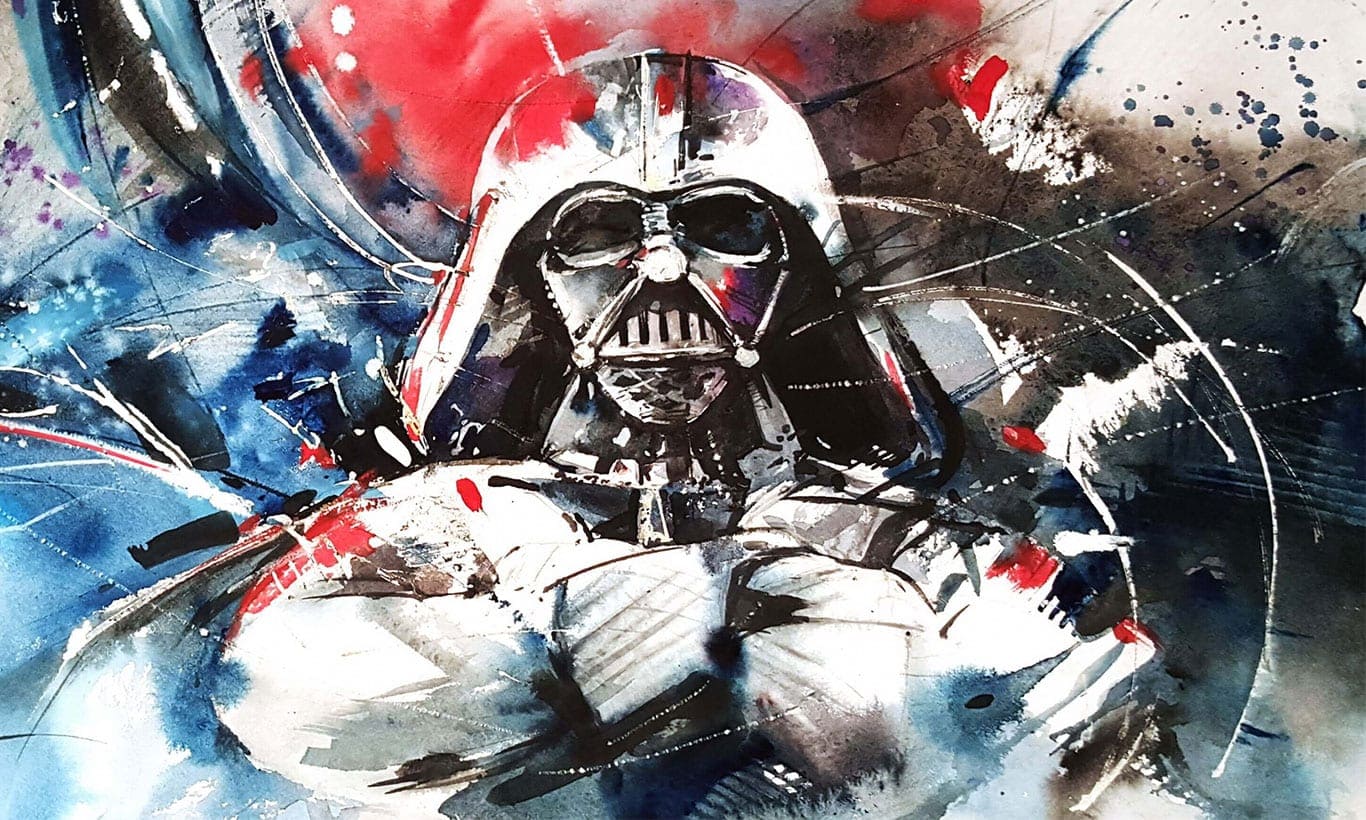 1366x820 Star Wars Darth Vader Comic Murals
