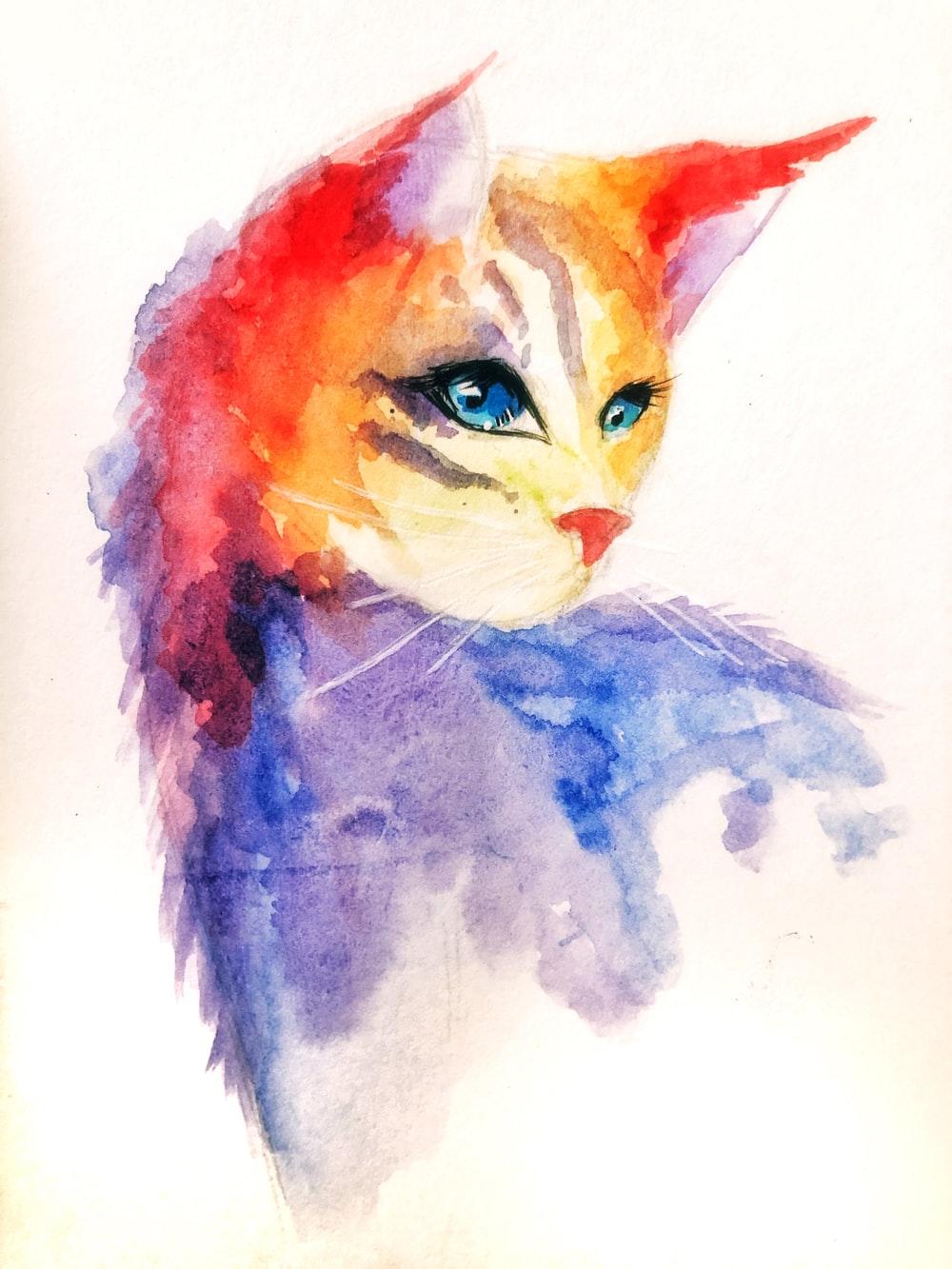 1000x1333 Cat Art Picture. Download Free Image